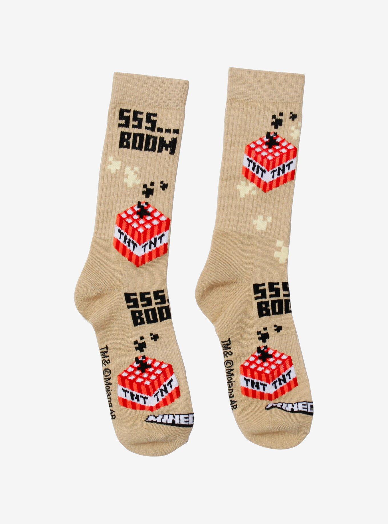 Minecraft TNT Boom Crew Socks, , hi-res