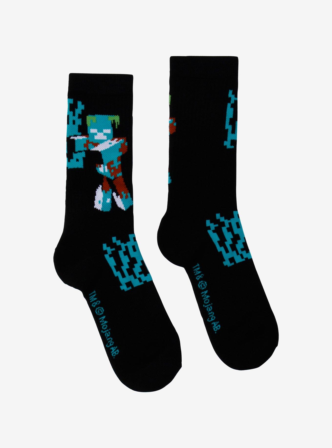 Minecraft Zombie Crew Socks, , hi-res