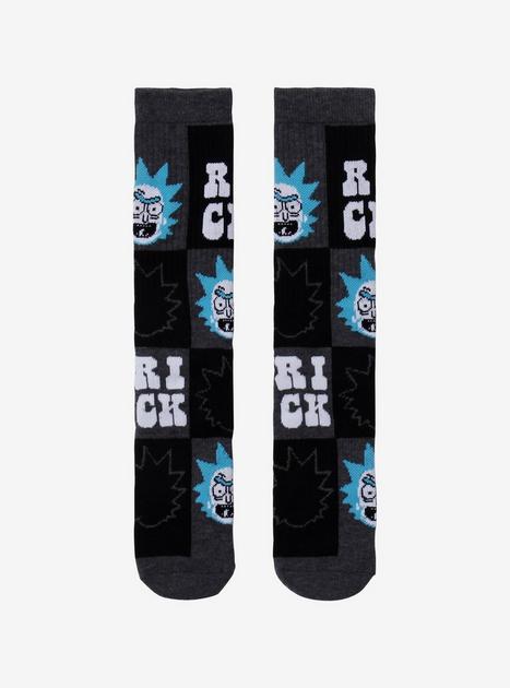 Rick And Morty Rick Checker Crew Socks | Hot Topic