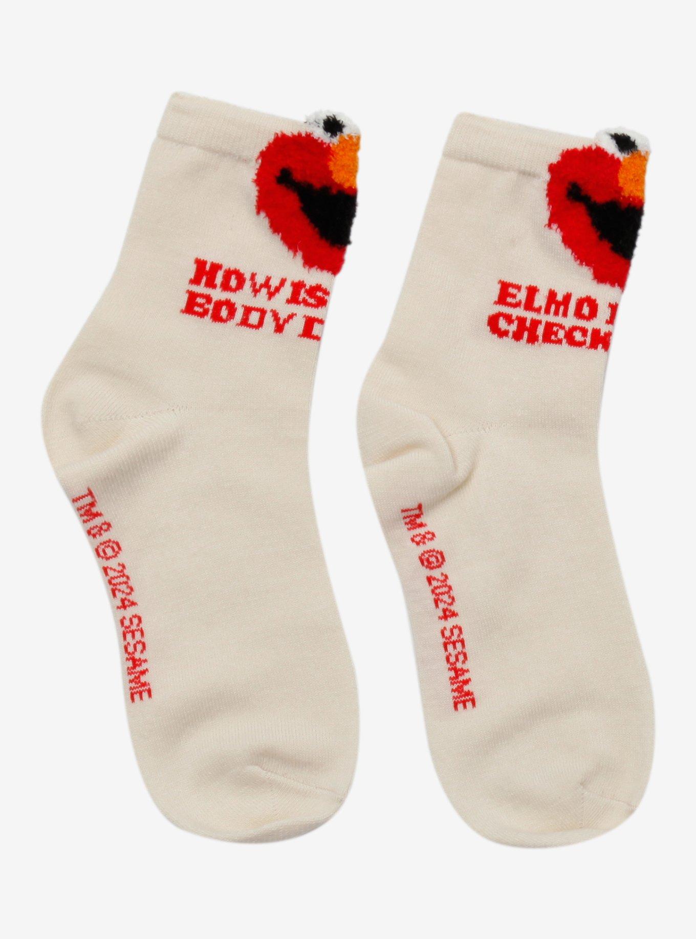 Sesame Street Elmo Quotes Ankle Socks, , hi-res