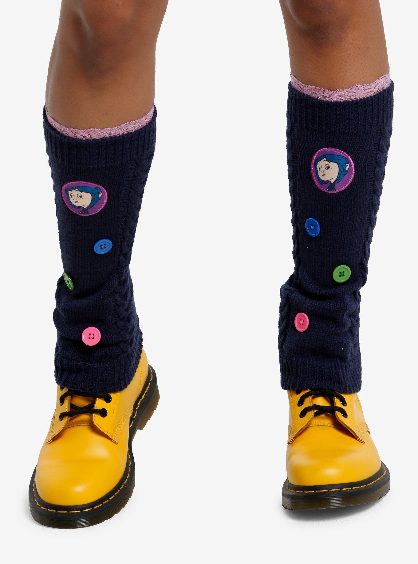 Coraline Button Leg Warmers, , hi-res