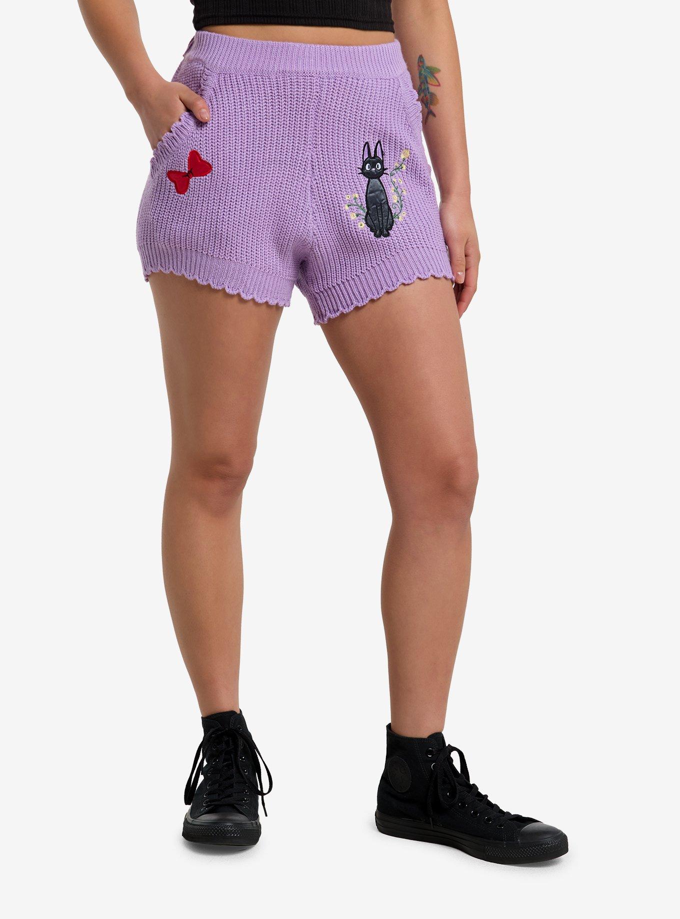 Her Universe Studio Ghibli® Kiki's Delivery Service Jiji Knit Lounge Shorts, , hi-res