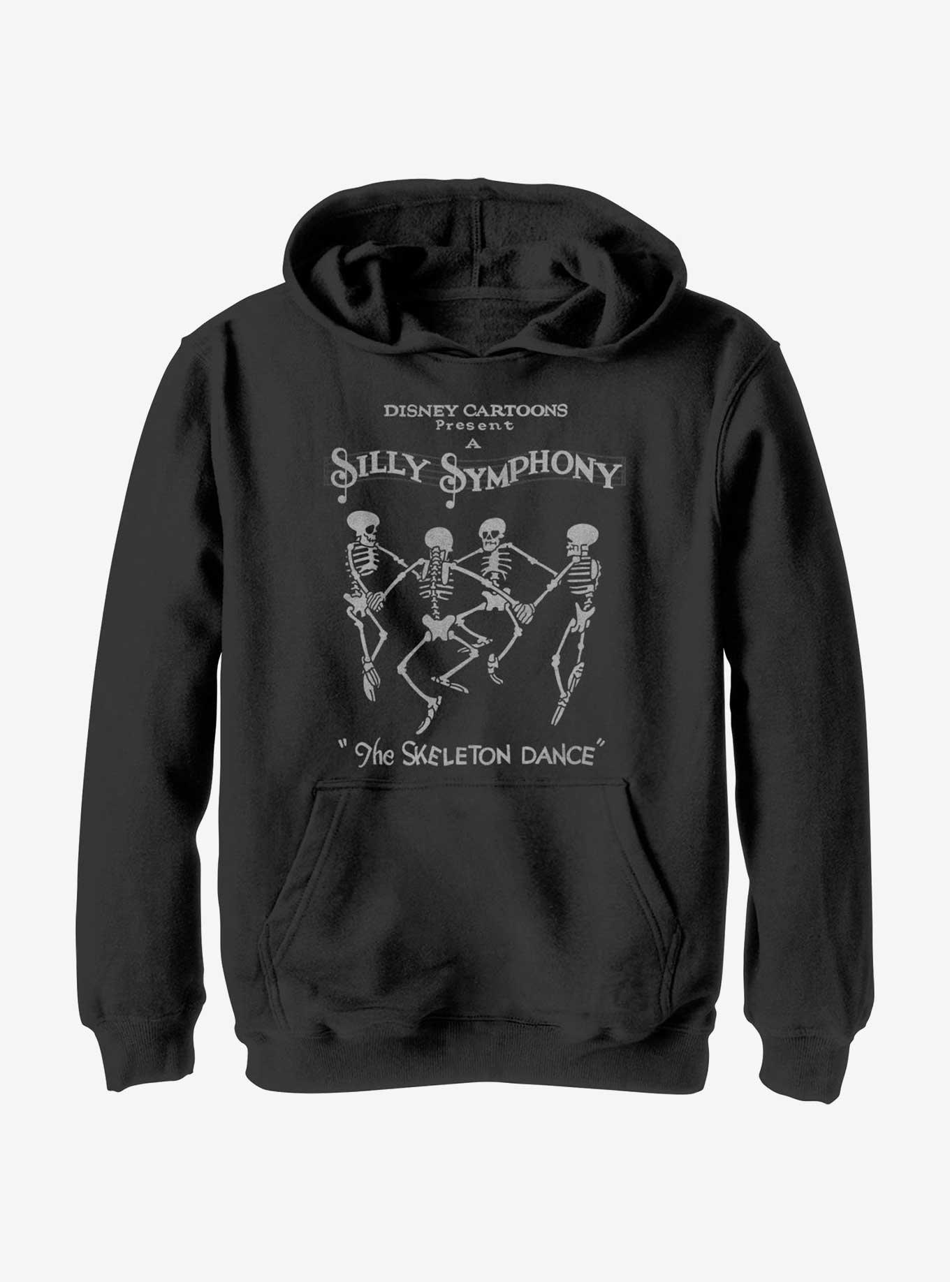 Disney Silly Symphony Skeleton Dance Youth Hoodie, , hi-res