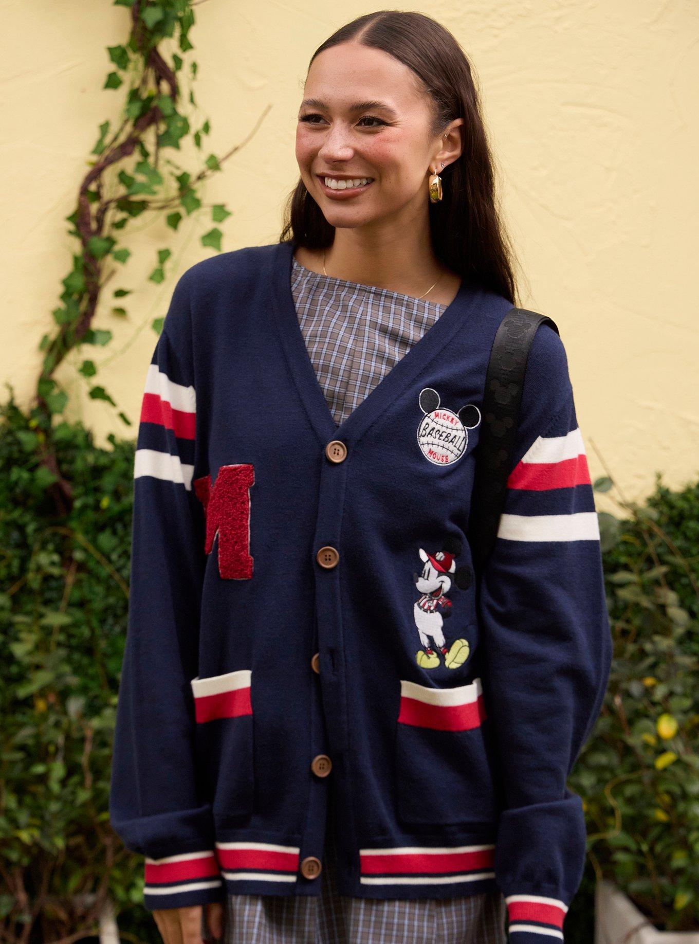 Disney Mickey Mouse Retro Baseball Cardigan — BoxLunch Exclusive