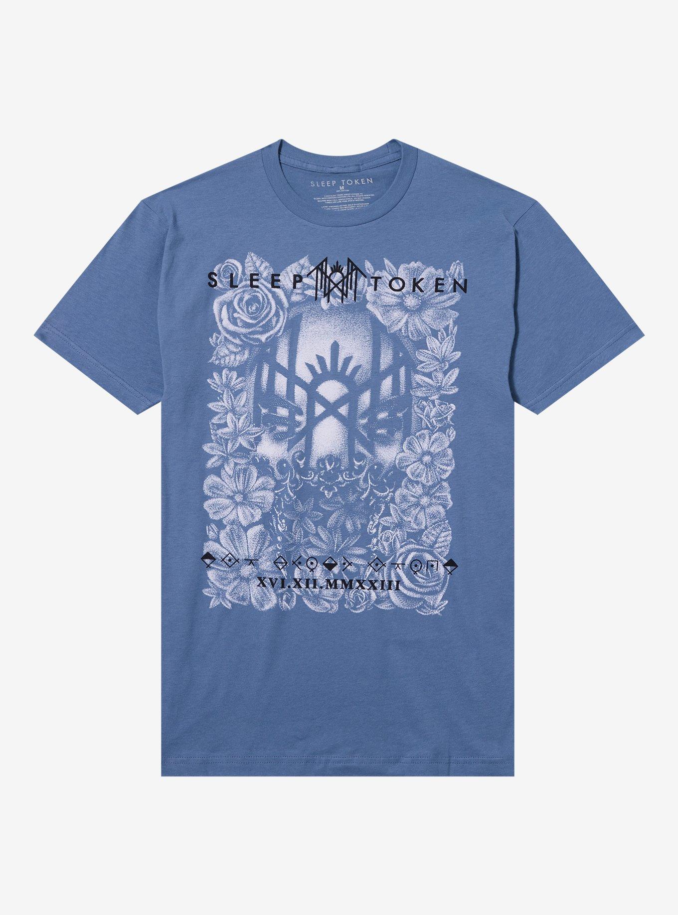 Sleep Token Floral Mask T-Shirt, , hi-res