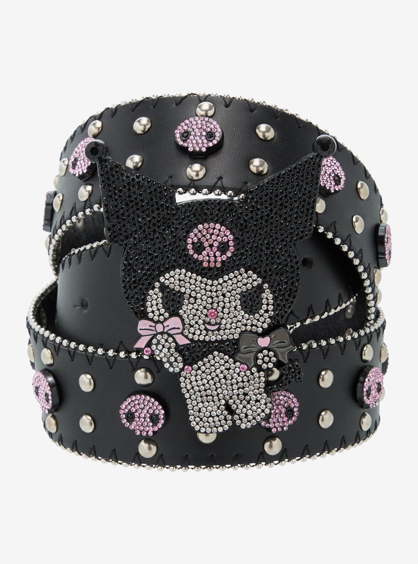 Kuromi Studded Bling Belt, , hi-res