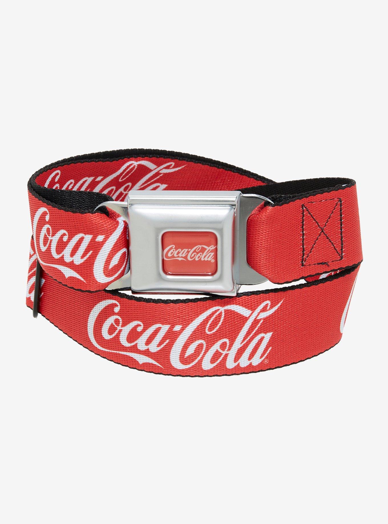 Buckle-Down Coca-Cola Logo Seat Belt Belt, , hi-res