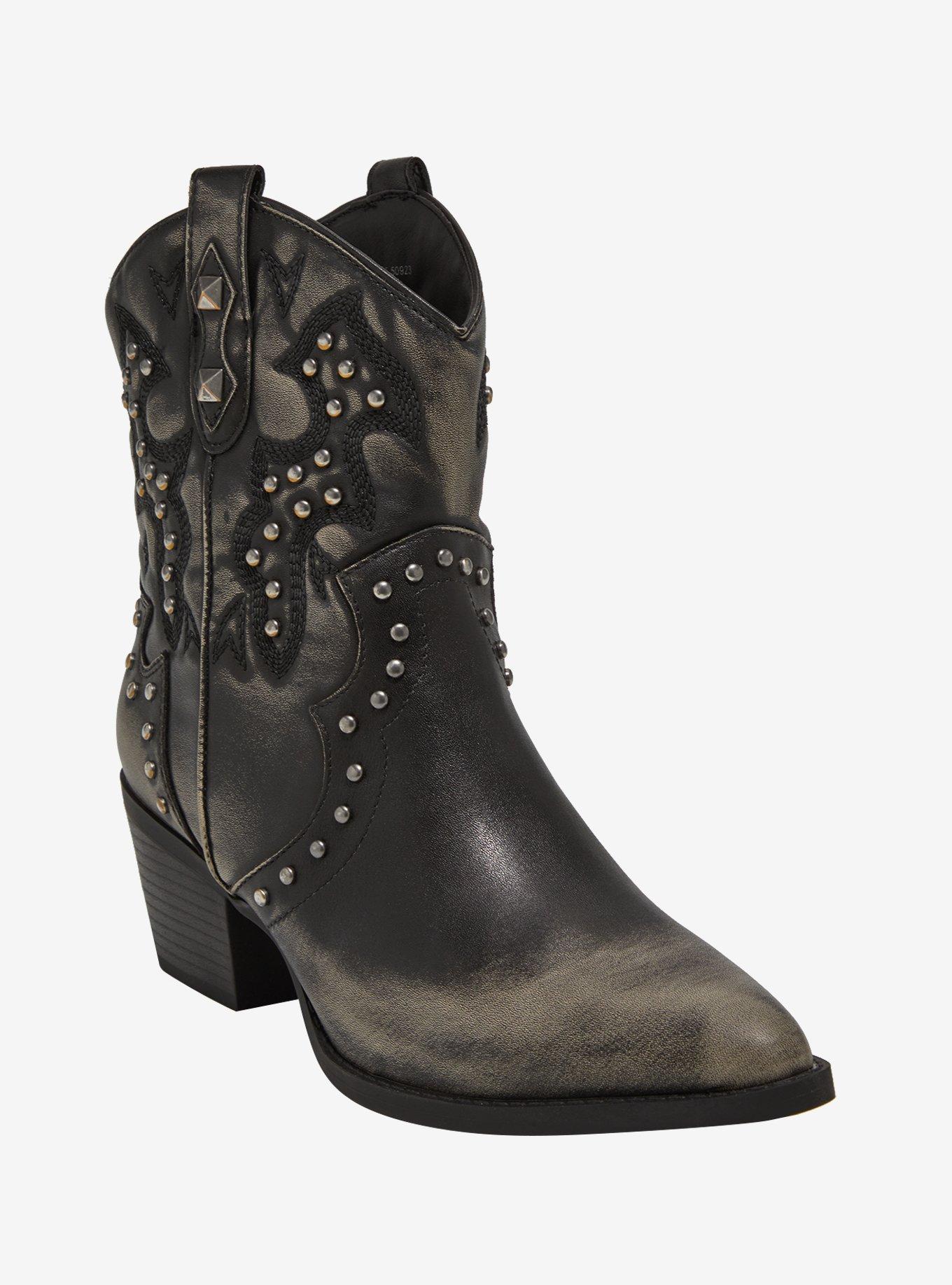 Dirty Laundry Nowhere Burnished Black Cowboy Boots, , hi-res