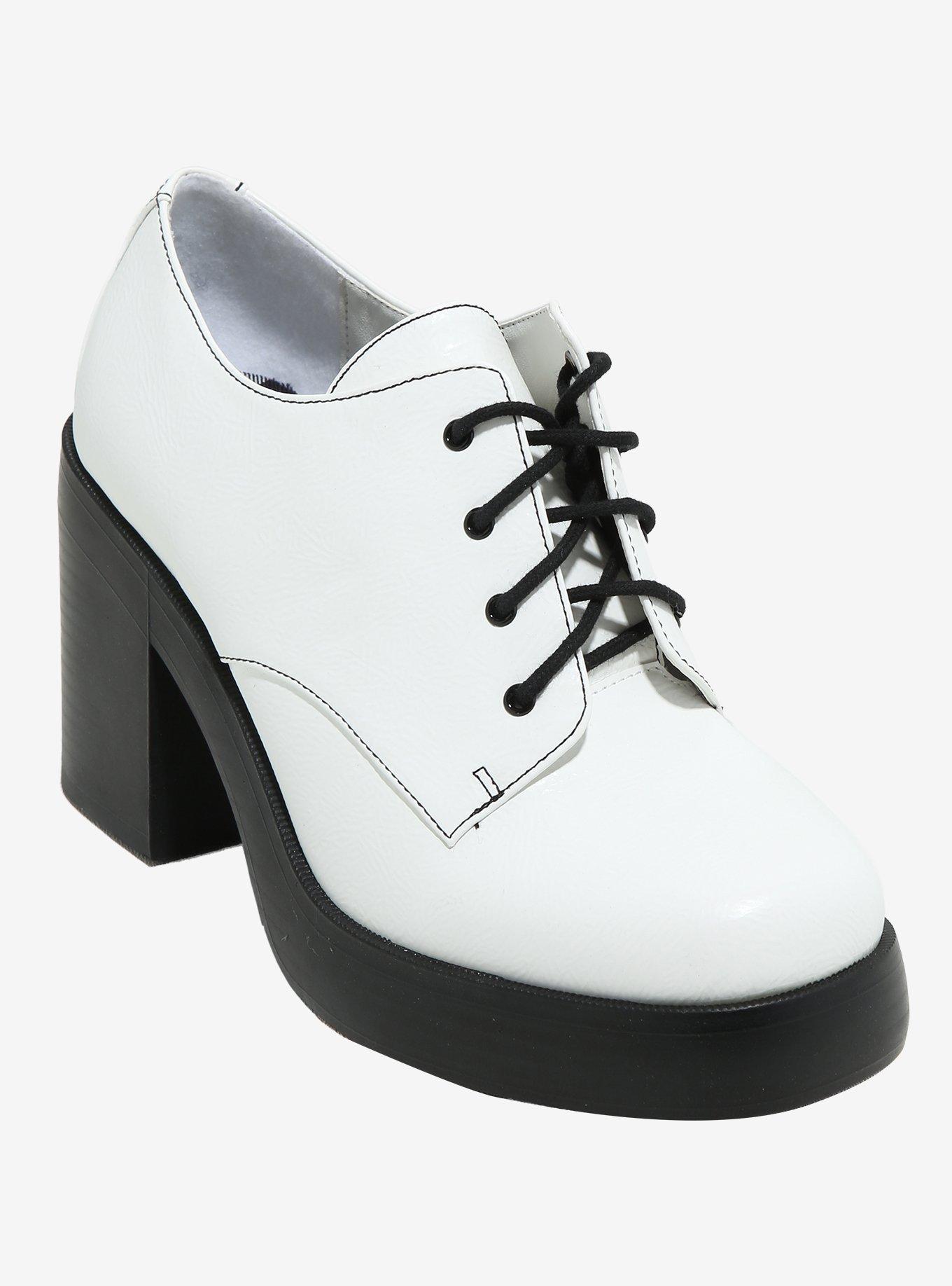 Dirty Laundry White Gatsby Oxford Heels, , hi-res