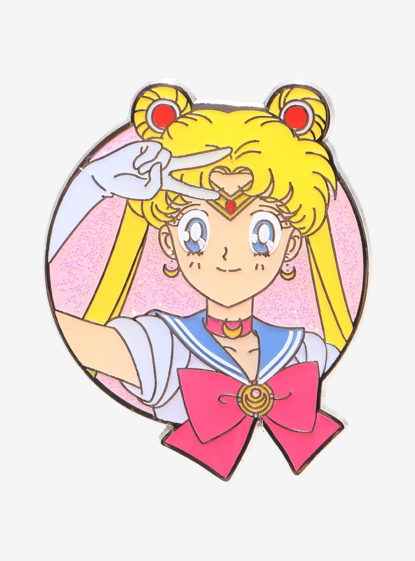 Pretty Guardian Sailor Moon Glitter Enamel Pin, , hi-res