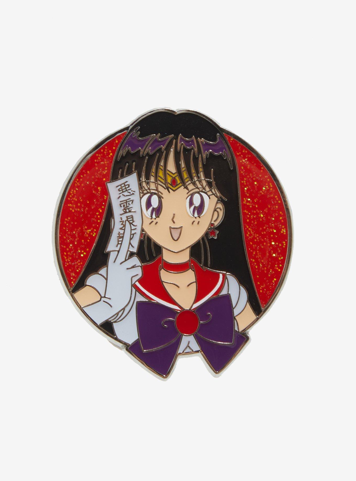 Pretty Guardian Sailor Moon Sailor Mars Glitter Enamel Pin, , hi-res