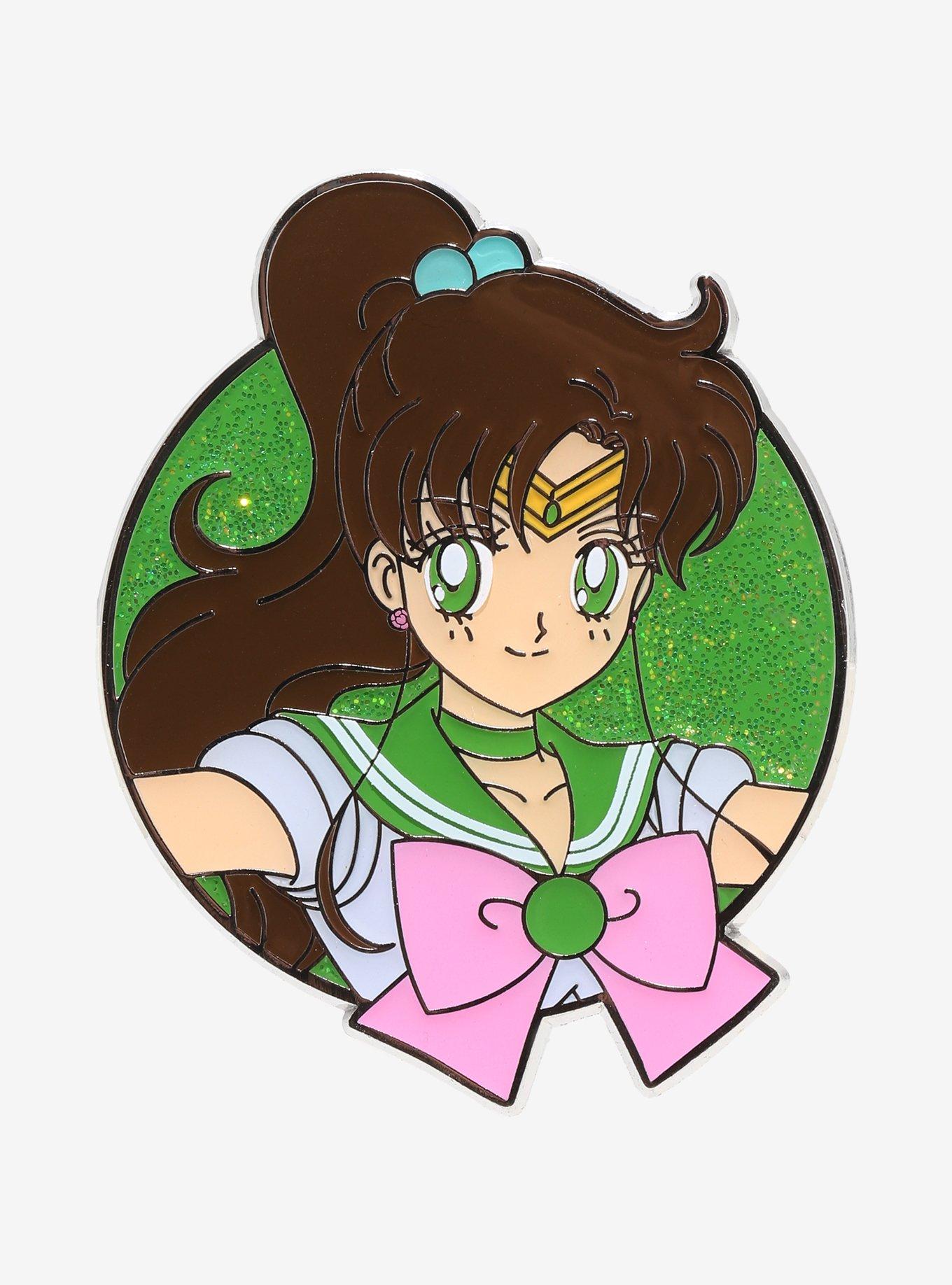 Pretty Guardian Sailor Moon Sailor Jupiter Glitter Enamel Pin, , hi-res