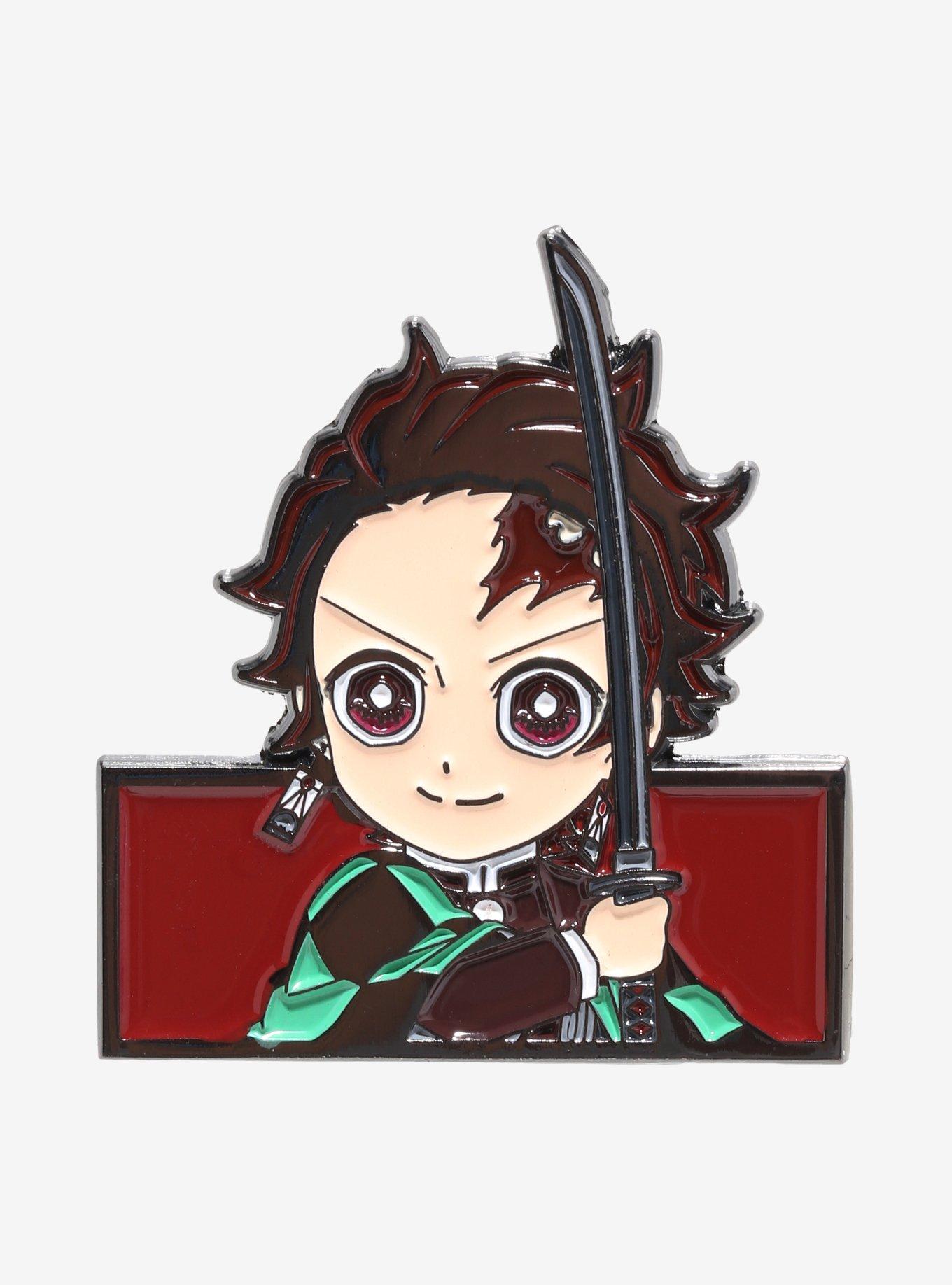 Demon Slayer: Kimetsu No Yaiba Chibi Tanjiro Enamel Pin, , hi-res