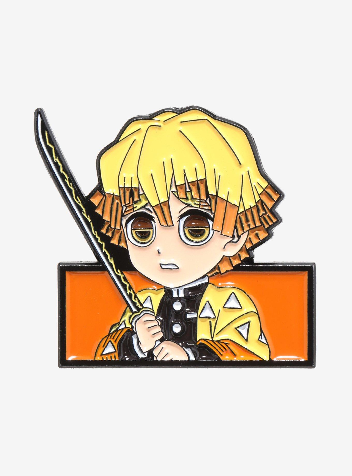 Demon Slayer: Kimetsu No Yaiba Chibi Zenitsu Enamel Pin, , hi-res