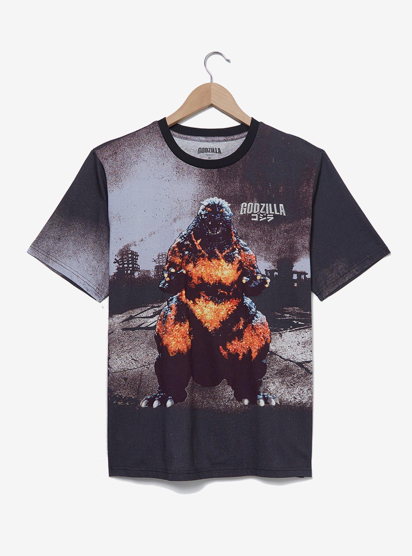 Godzilla Fiery Faded T-Shirt — BoxLunch Exclusive, , hi-res