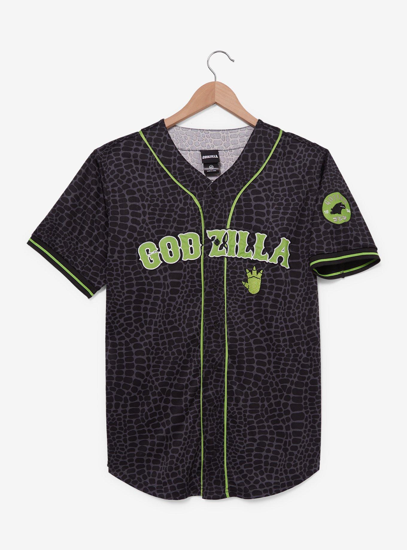 Godzilla Embroidered Baseball Jersey — BoxLunch Exclusive, , hi-res