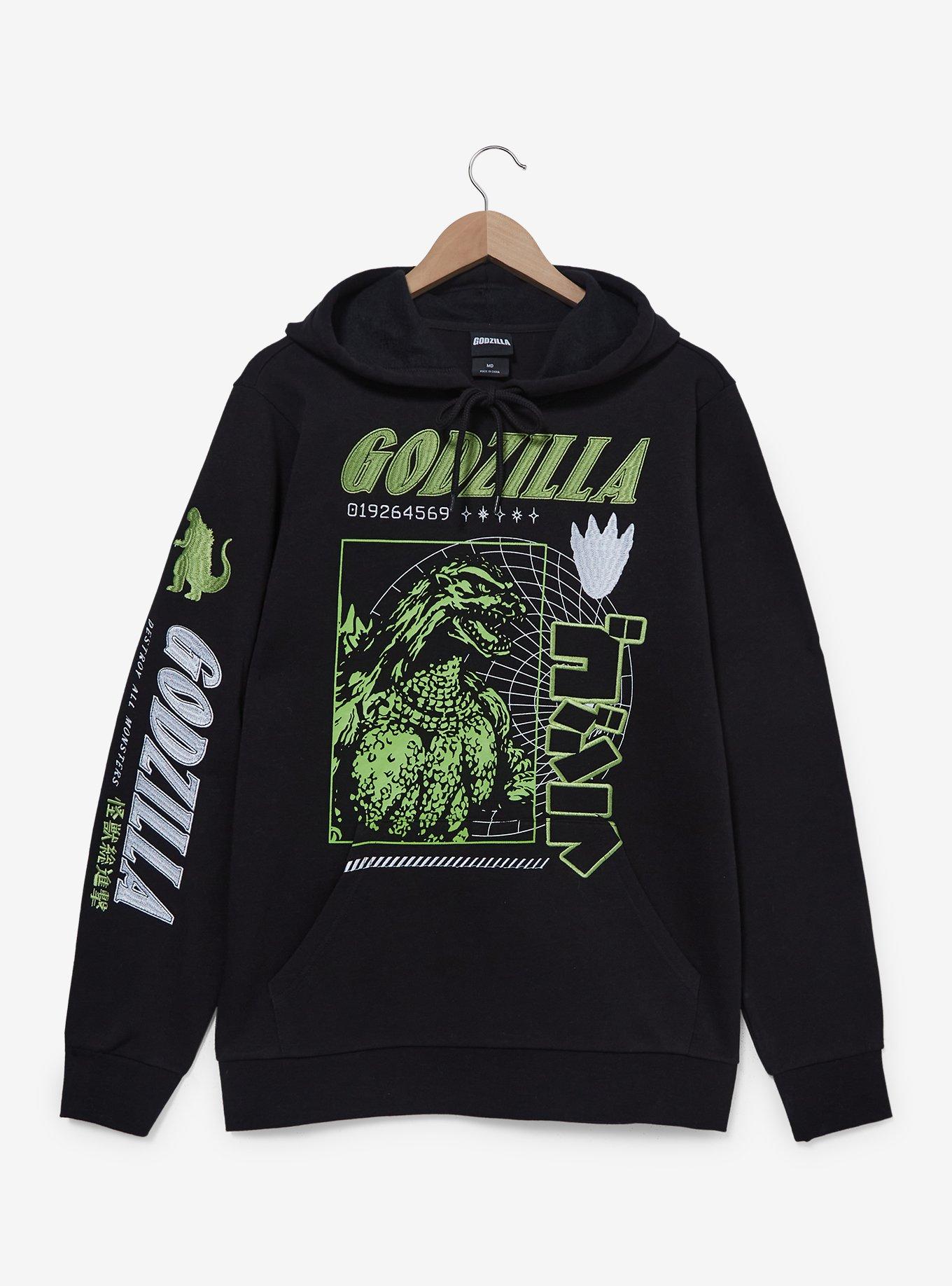 Godzilla Tonal Graphic Hoodie — BoxLunch Exclusive, , hi-res