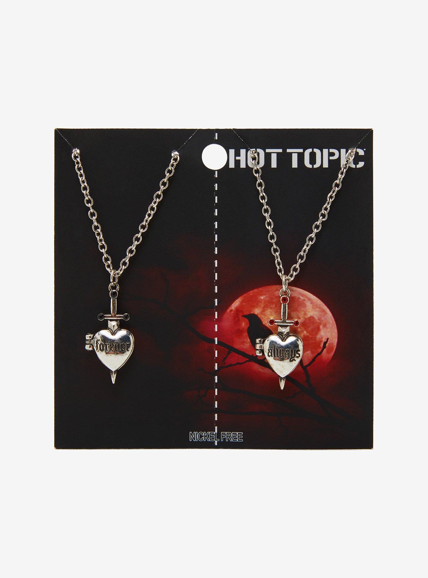 Forever & Always Sword Heart Best Friend Necklace Set, , hi-res