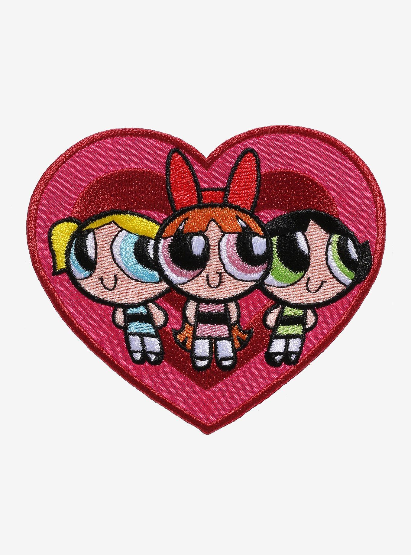 The Powerpuff Girls Trio Heart Patch, , hi-res