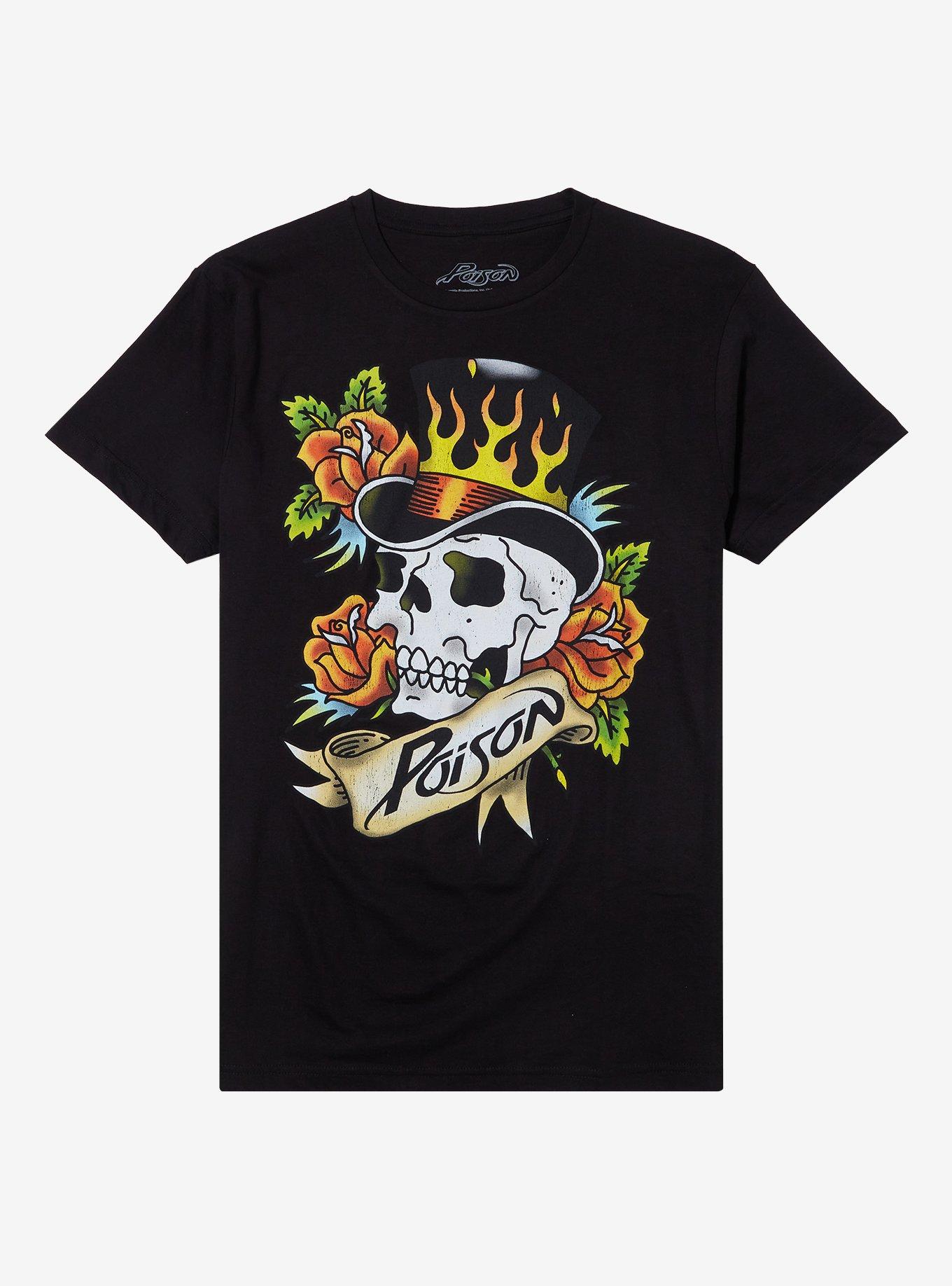 Poison Tattoo Skull T-Shirt, , hi-res