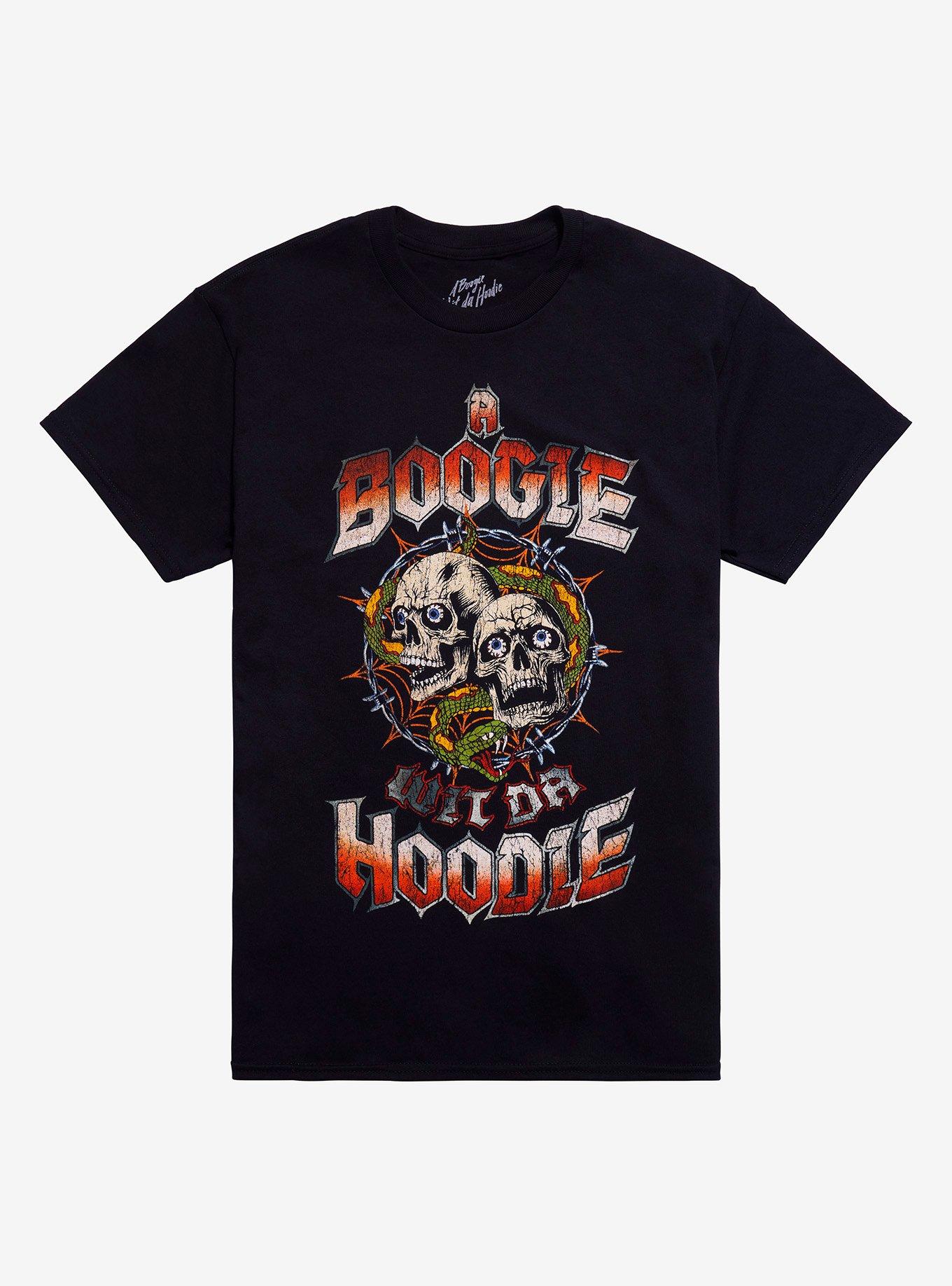 A Boogie Wit Da Hoodie Barbed Wire Skulls T-Shirt, , hi-res