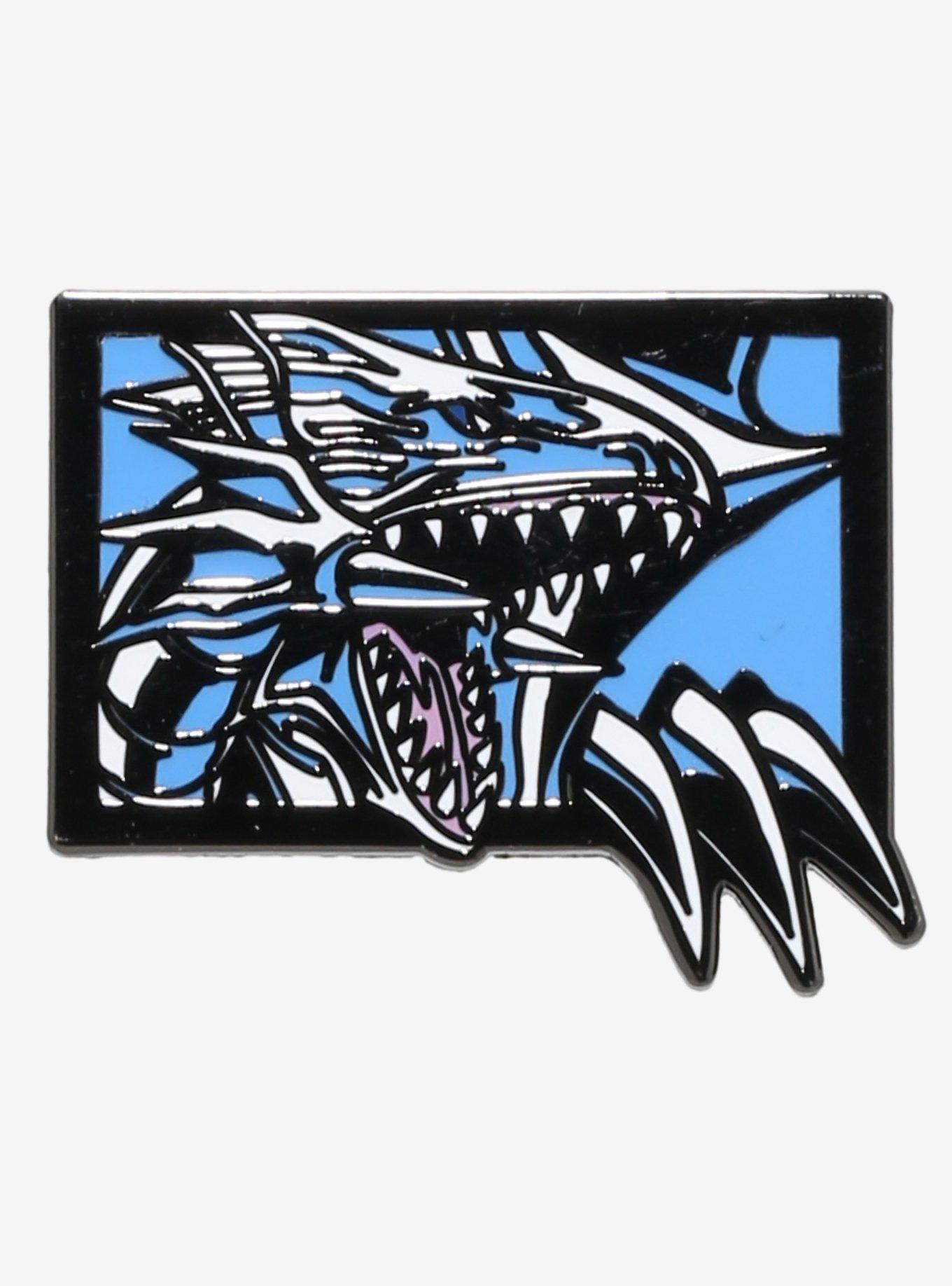 Yu-Gi-Oh! Blue-Eyes White Dragon Panel Enamel Pin, , hi-res
