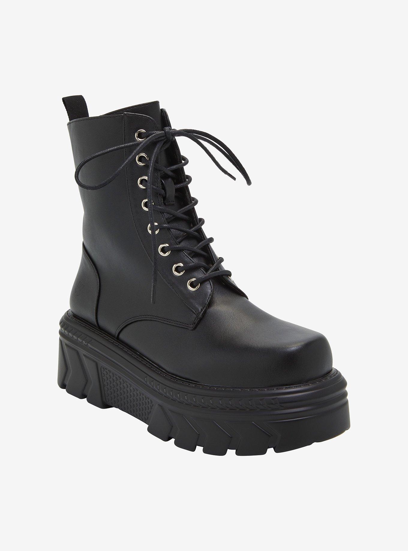 Koi Black Stomper Platform Combat Boots | Hot Topic
