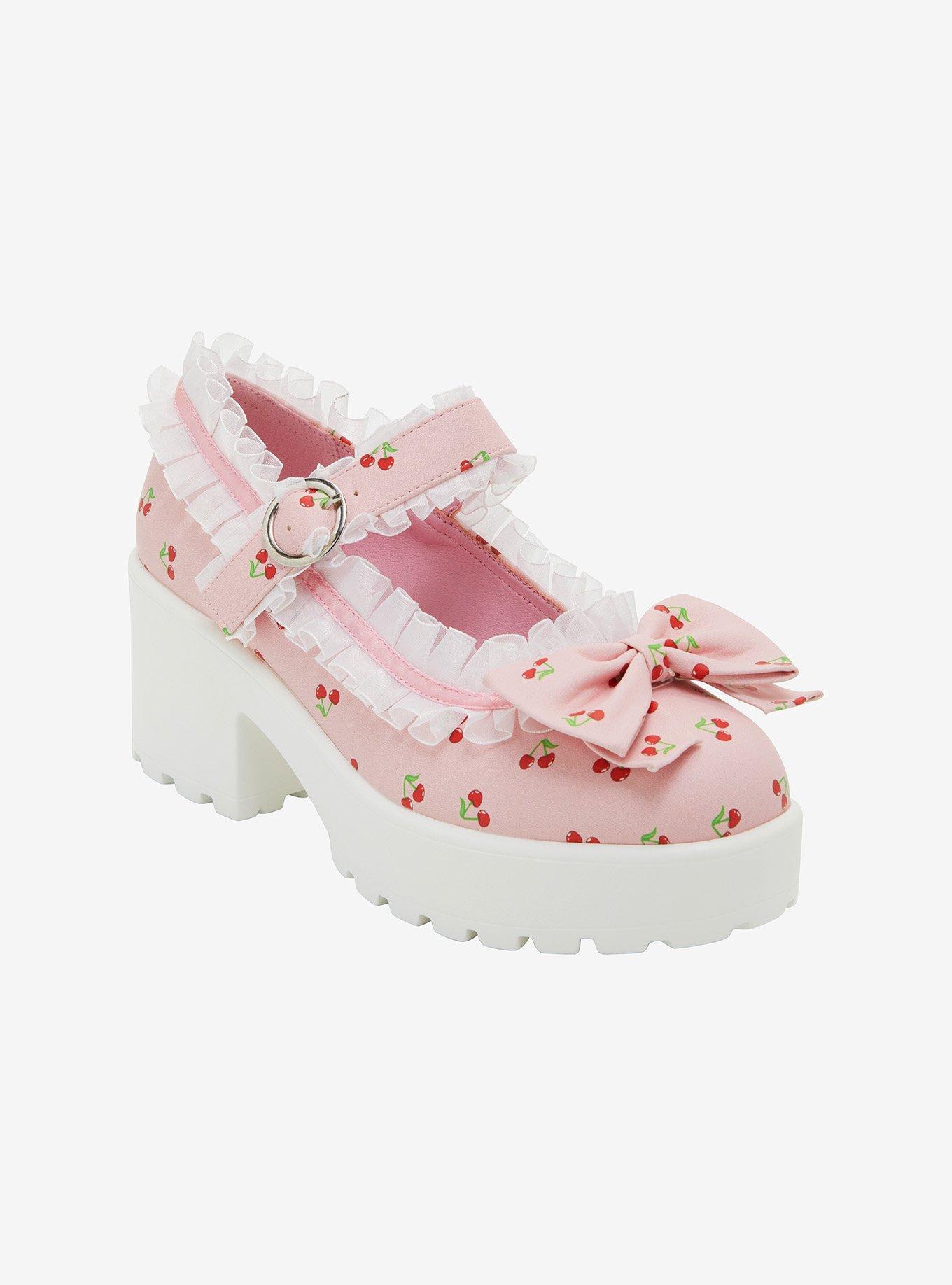 Koi Pink Tira Cherry Mary Janes, , hi-res