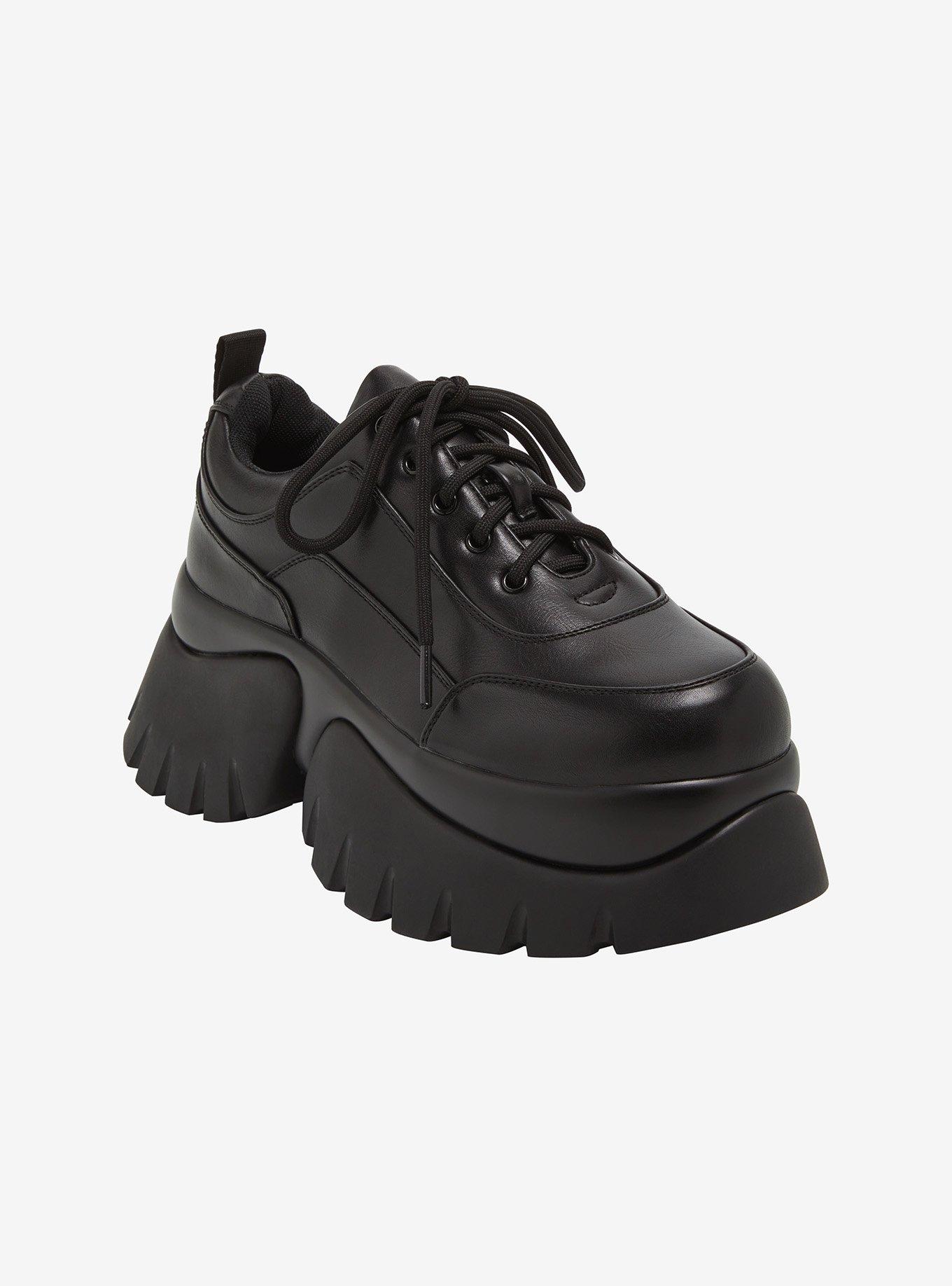 Koi Black Vilun Platform Sneakers, , hi-res