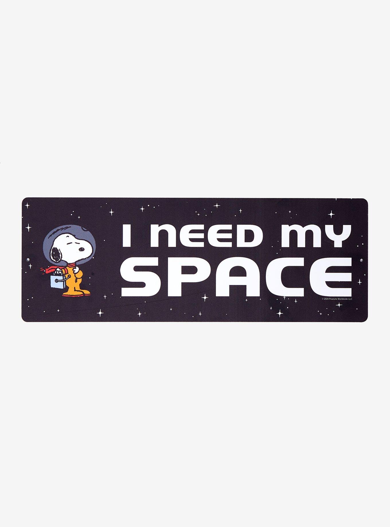 Peanuts Snoopy I Need My Space Wall Sign, , hi-res