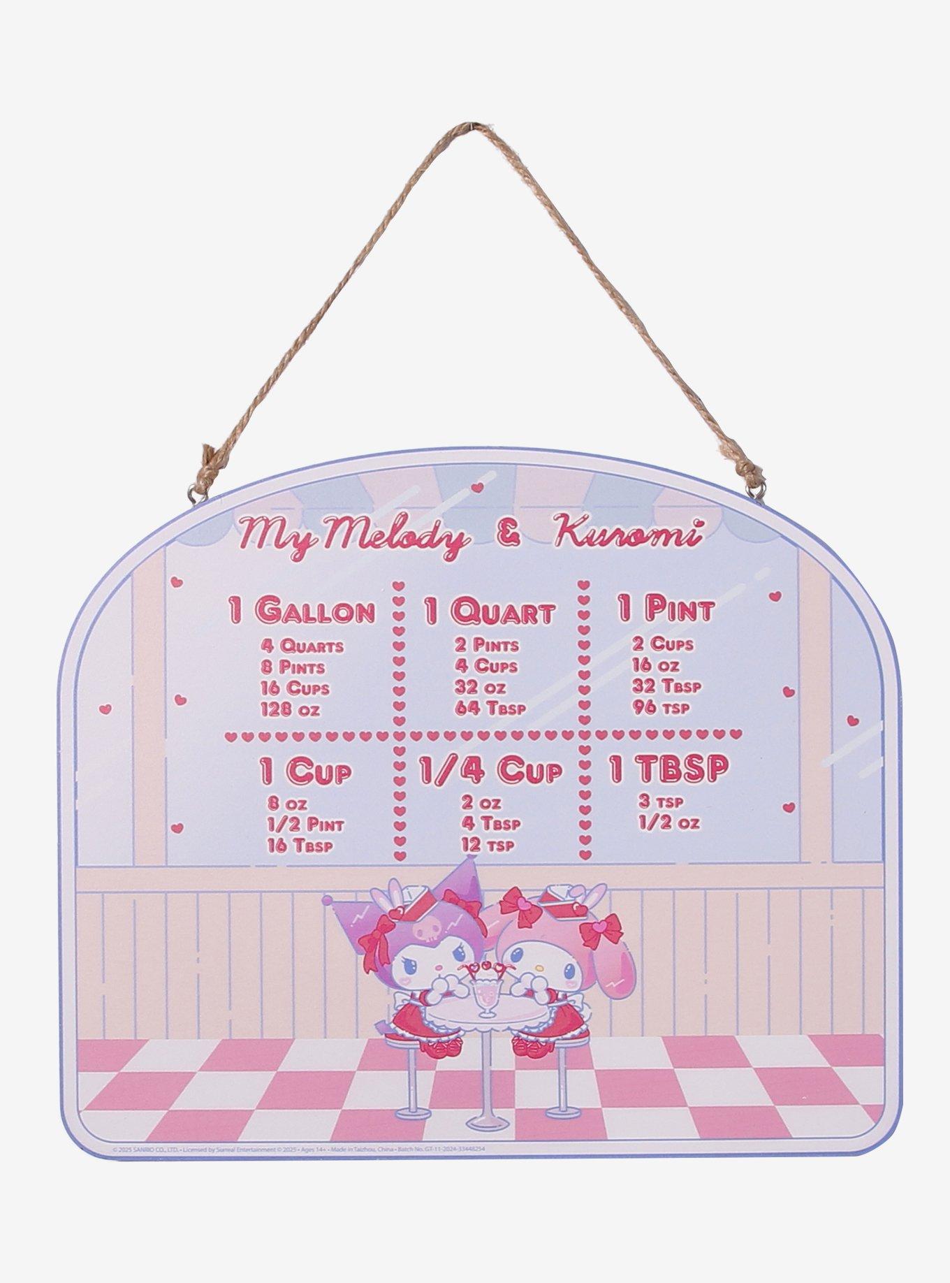 Sanrio My Melody & Kuromi Diner Kitchen Chart, , hi-res