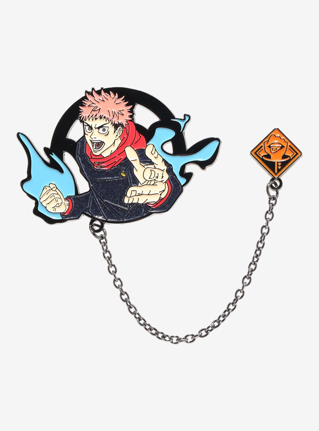 Jujutsu Kaisen Itadori Yuji Chain Enamel Pin, , hi-res