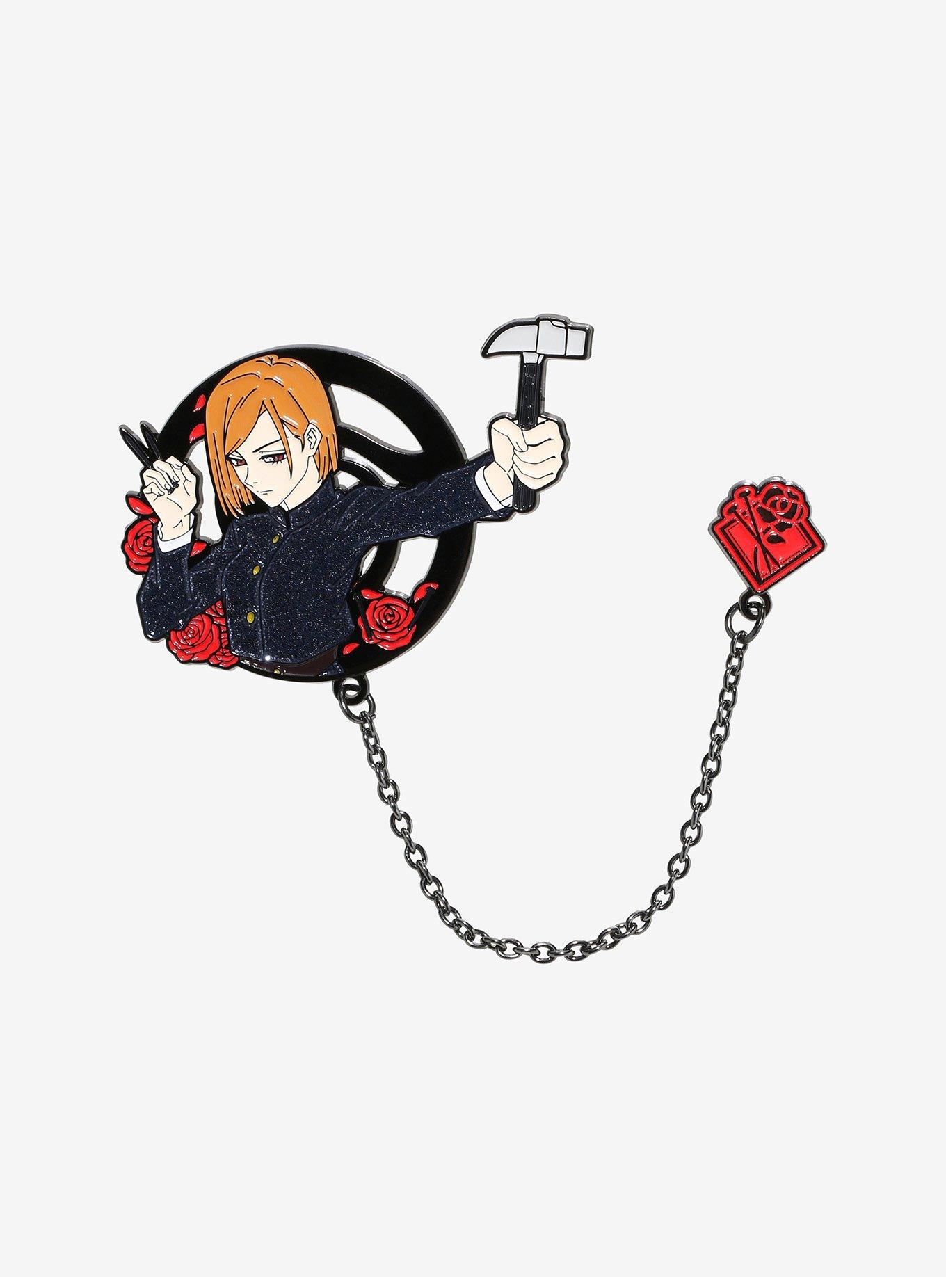 Jujutsu Kaisen Nobara Chain Enamel Pin, , hi-res