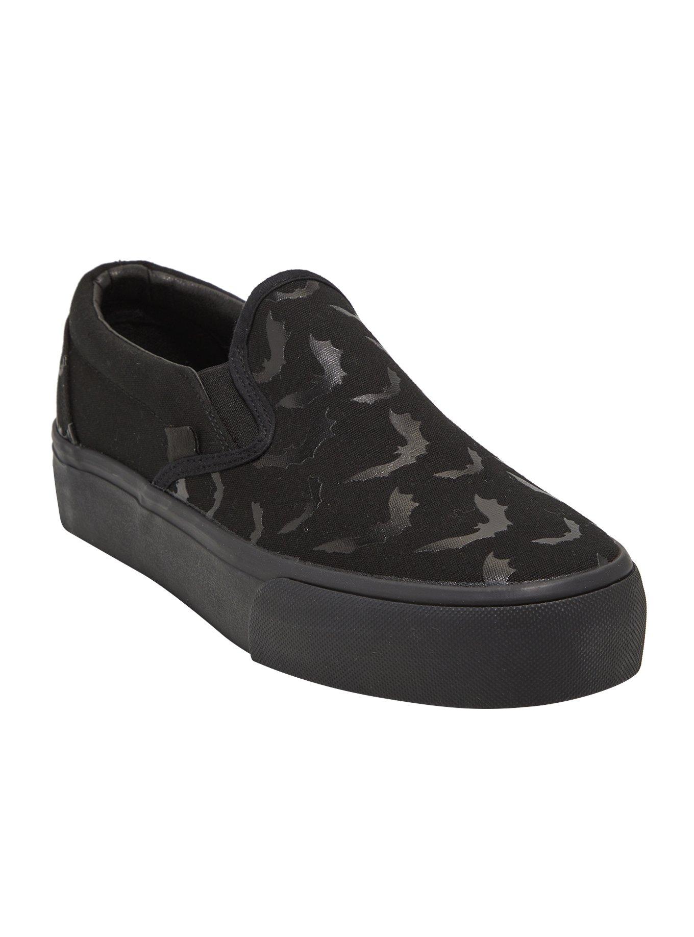 YRU Black Bat Slip-On Sneakers, MULTI, hi-res