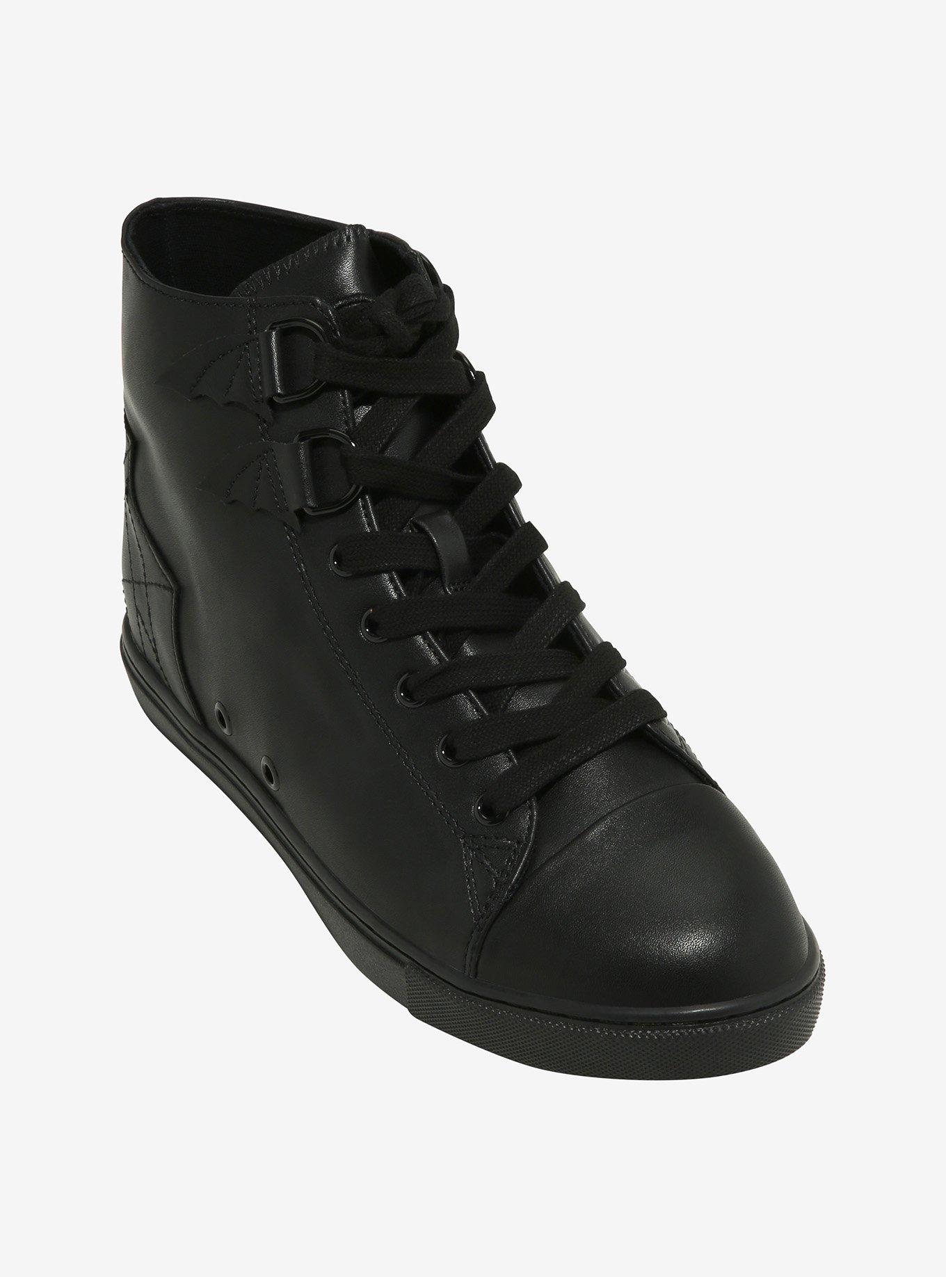 Strange Cvlt Black Chelsea Hi-Top Sneakers, , hi-res