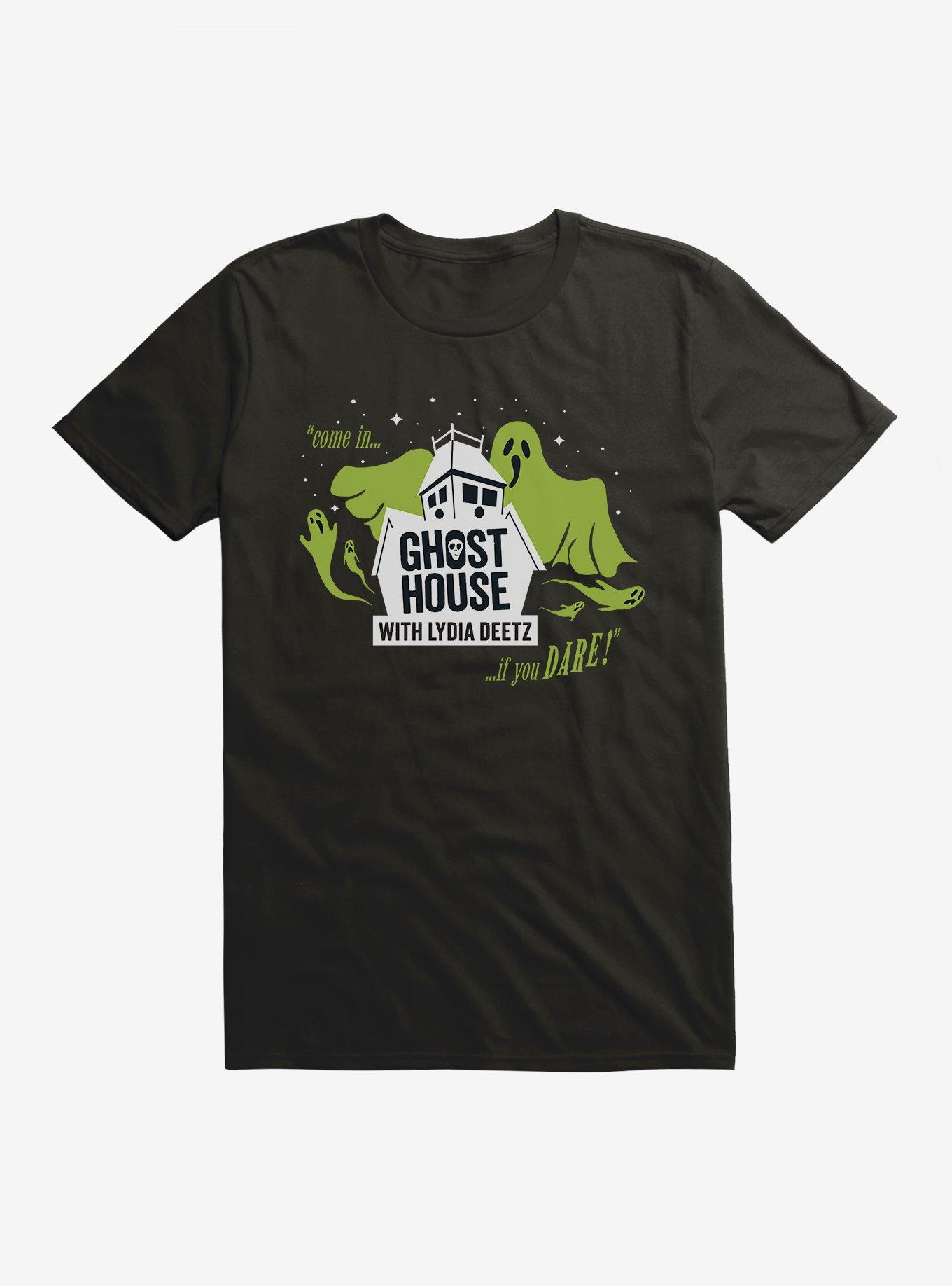 Beetlejuice Beetlejuice Ghost House With Lydia Deetz T-Shirt, , hi-res