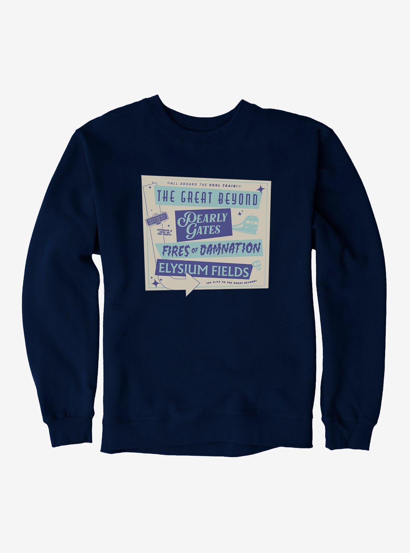 Beetlejuice Beetlejuice Desination Poster The Great Beyond Sweatshirt