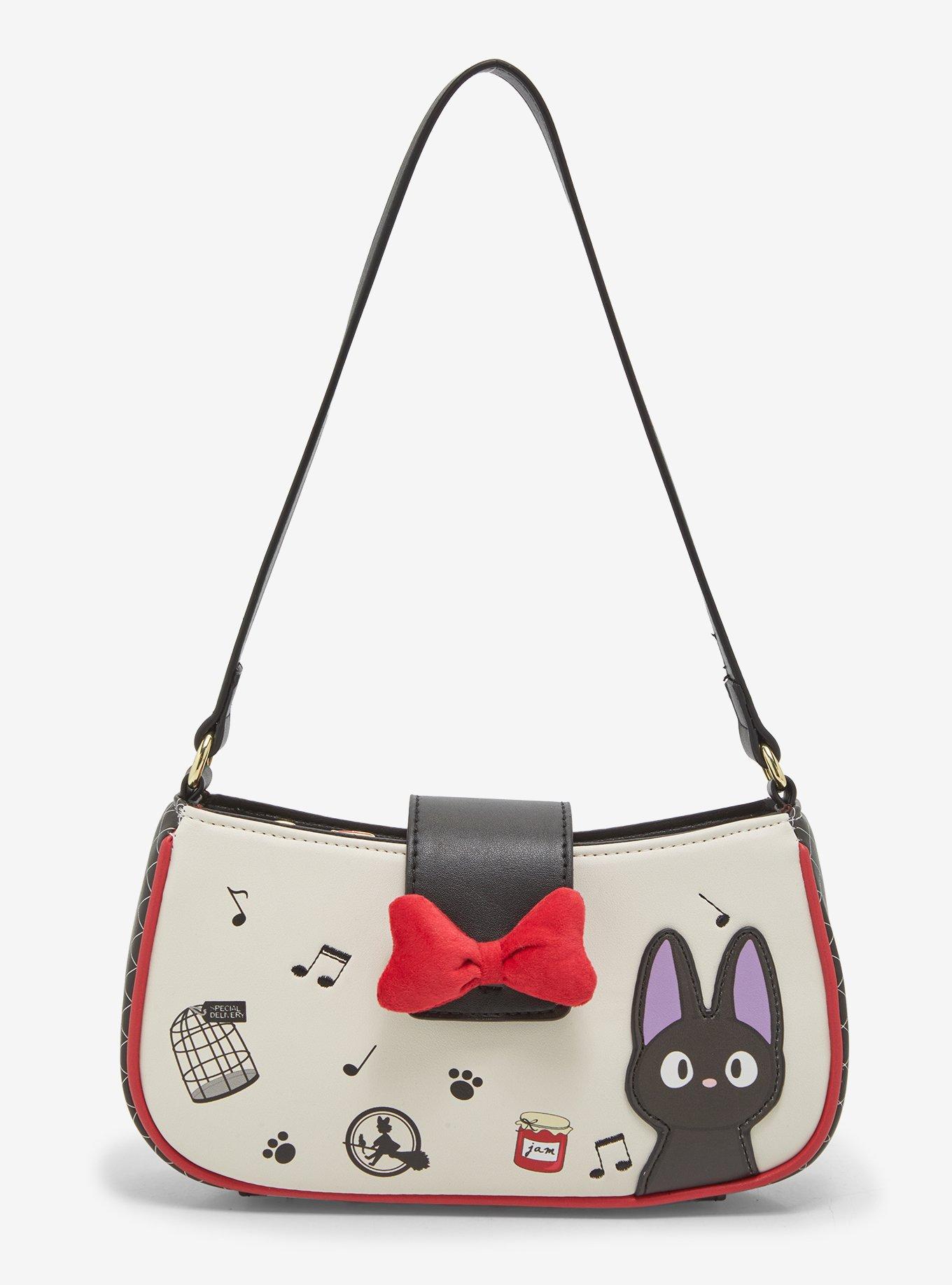 Her Universe Studio Ghibli® Kiki's Delivery Service Jiji Icons 3D Bow Shoulder Bag, , hi-res