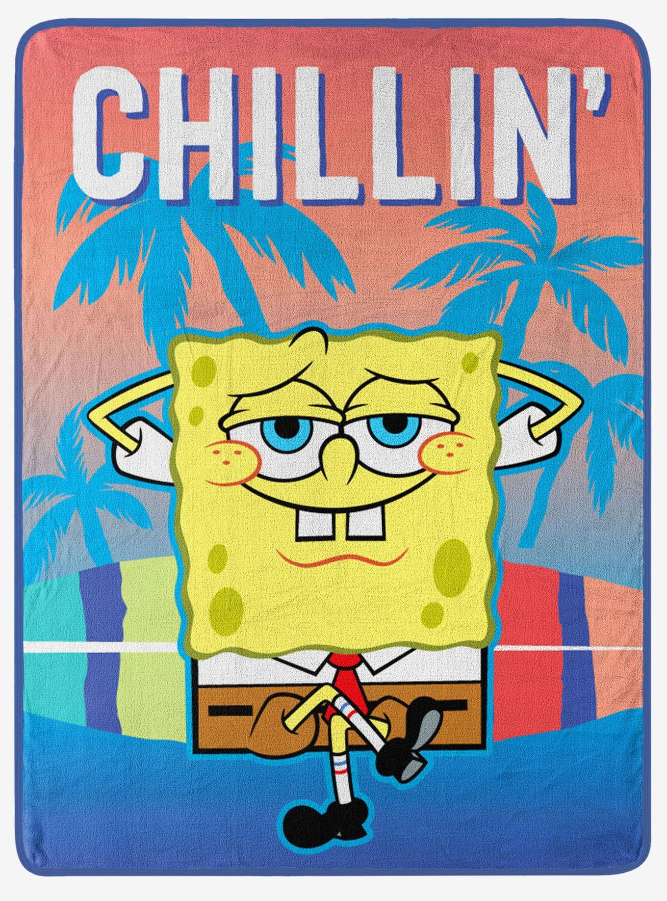 SpongeBob SquarePants Chillin Micro Raschel Throw, , hi-res