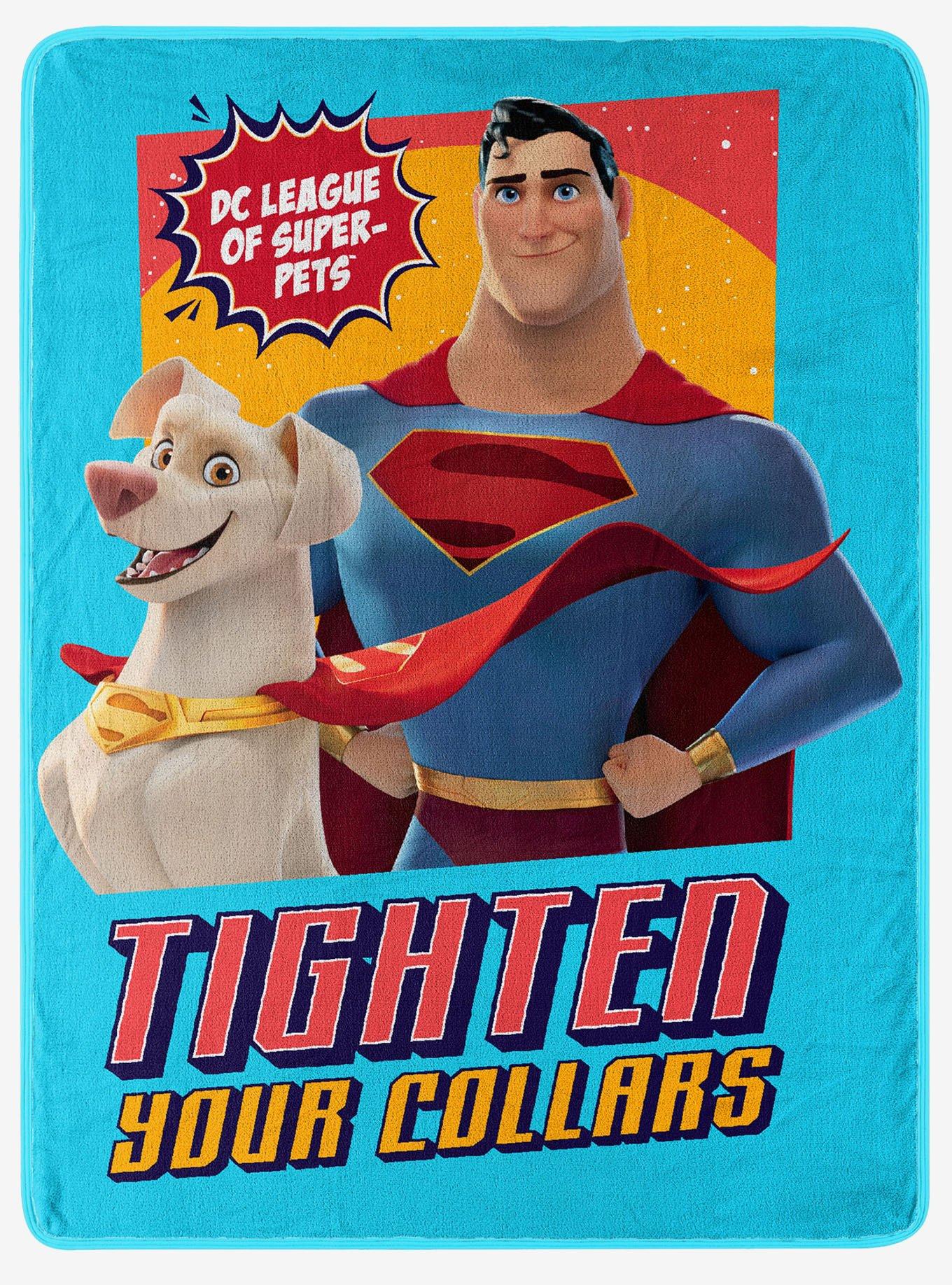 DC League of Super-Pets Tighten Your Collars Micro Raschel Throw, , hi-res