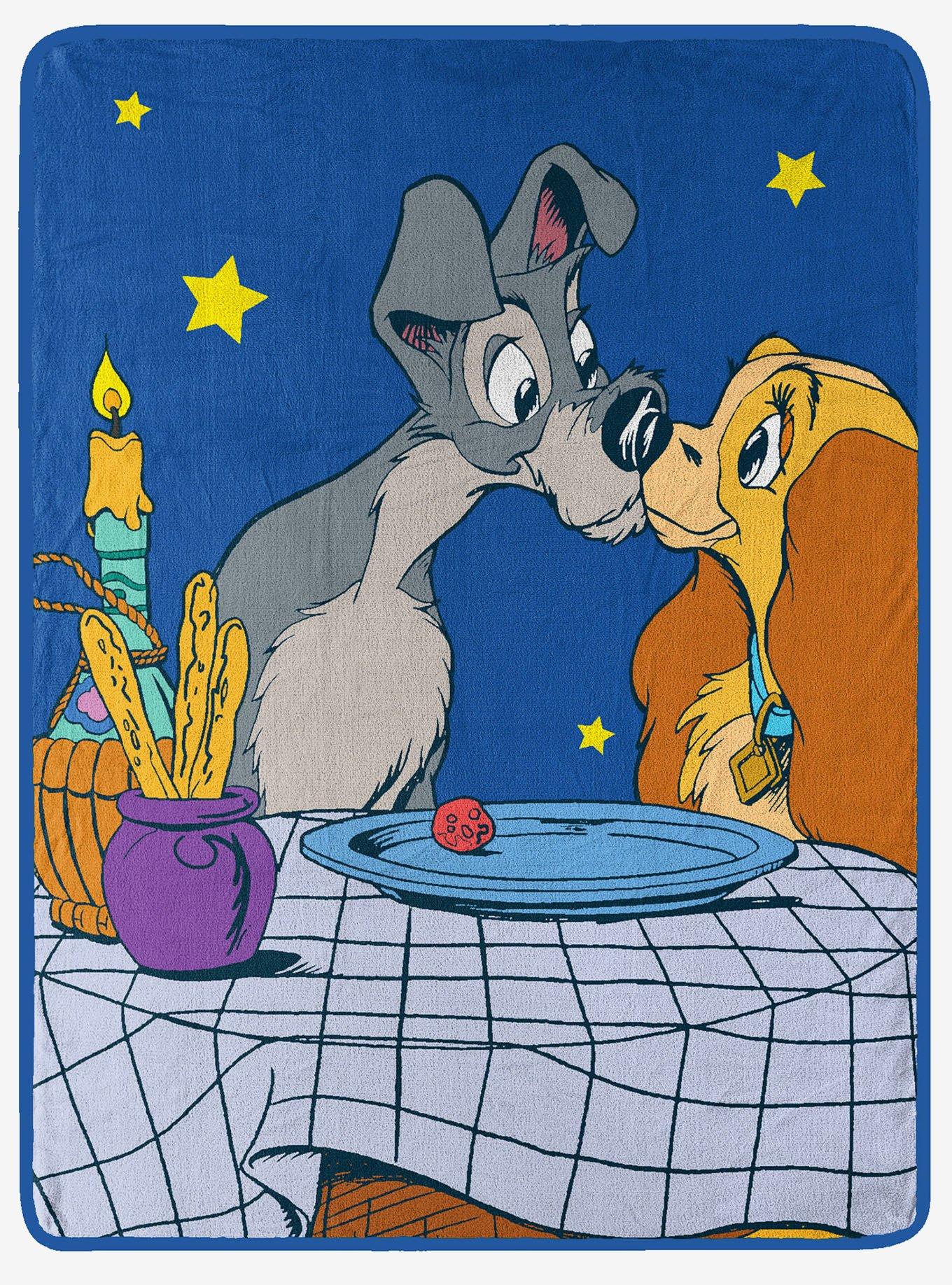 Disney Lady and the Tramp Dinner For Two Micro Raschel Throw, , hi-res