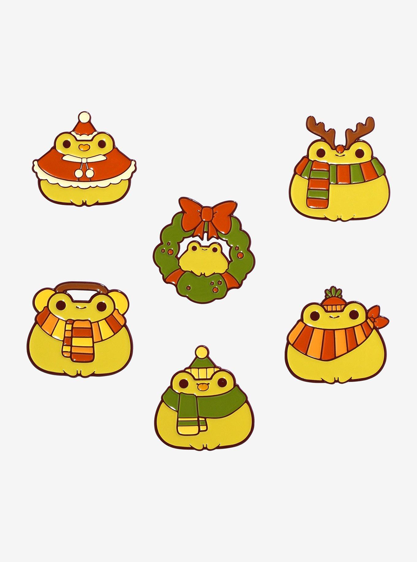 Holiday Frog Blind Bag Enamel Pin By Rihnlin, , hi-res