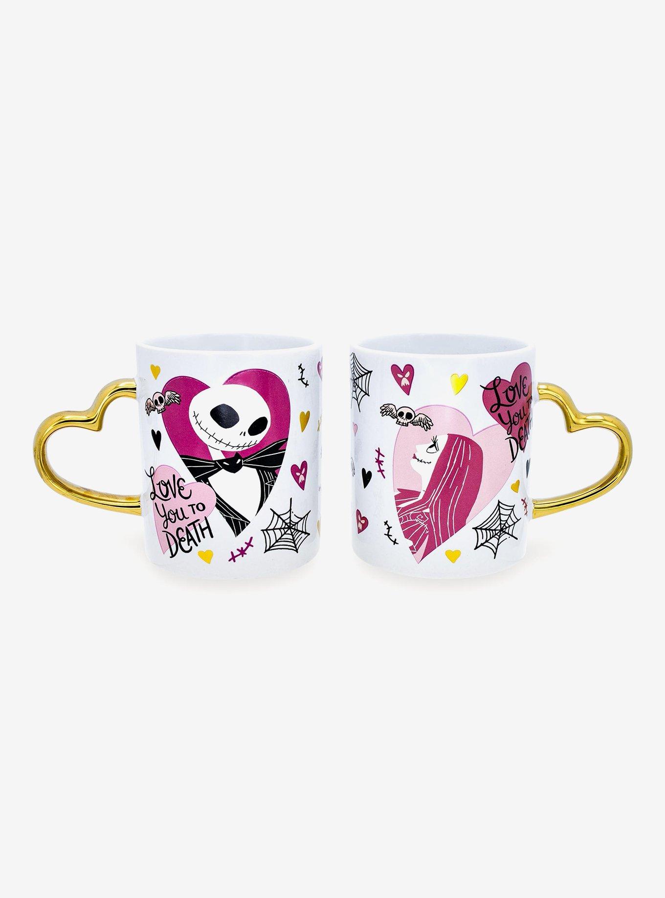 The Nightmare Before Christmas Jack & Sally Heart Handle Mug Set, , hi-res