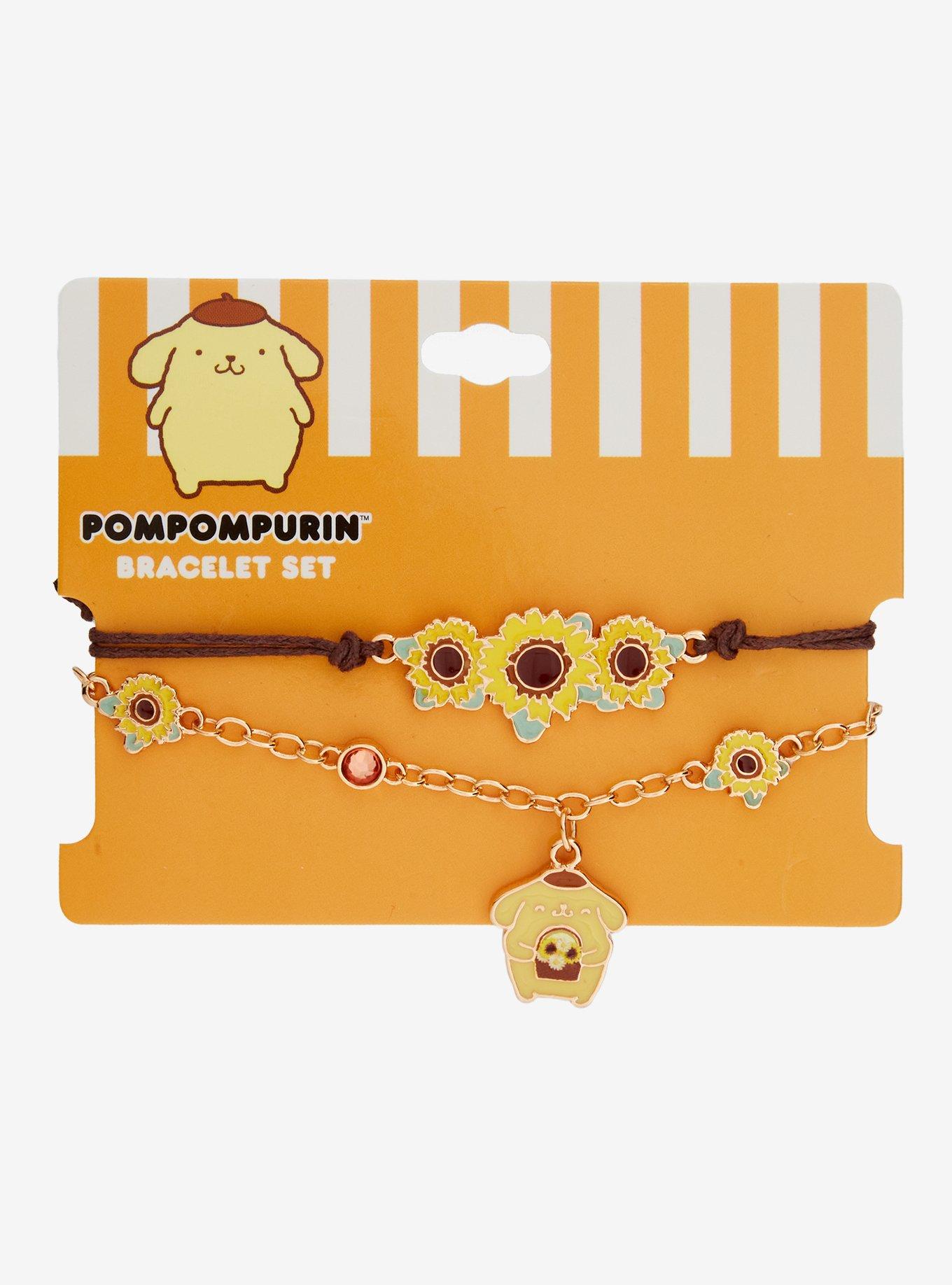 Pompompurin Sunflowers Bracelet Set, , hi-res