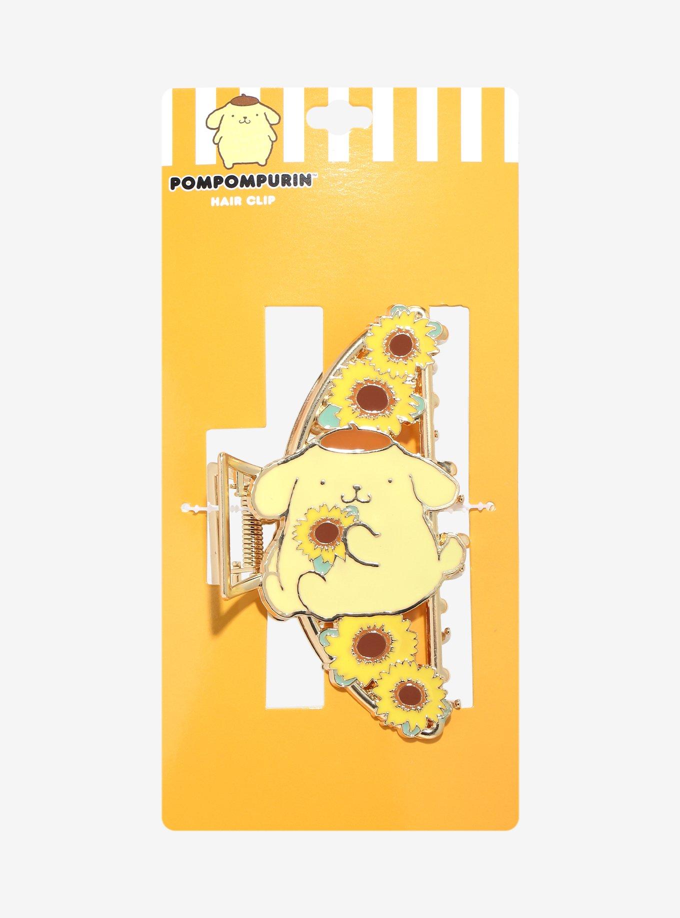 Pompompurin Sunflowers Claw Hair Clip, , hi-res