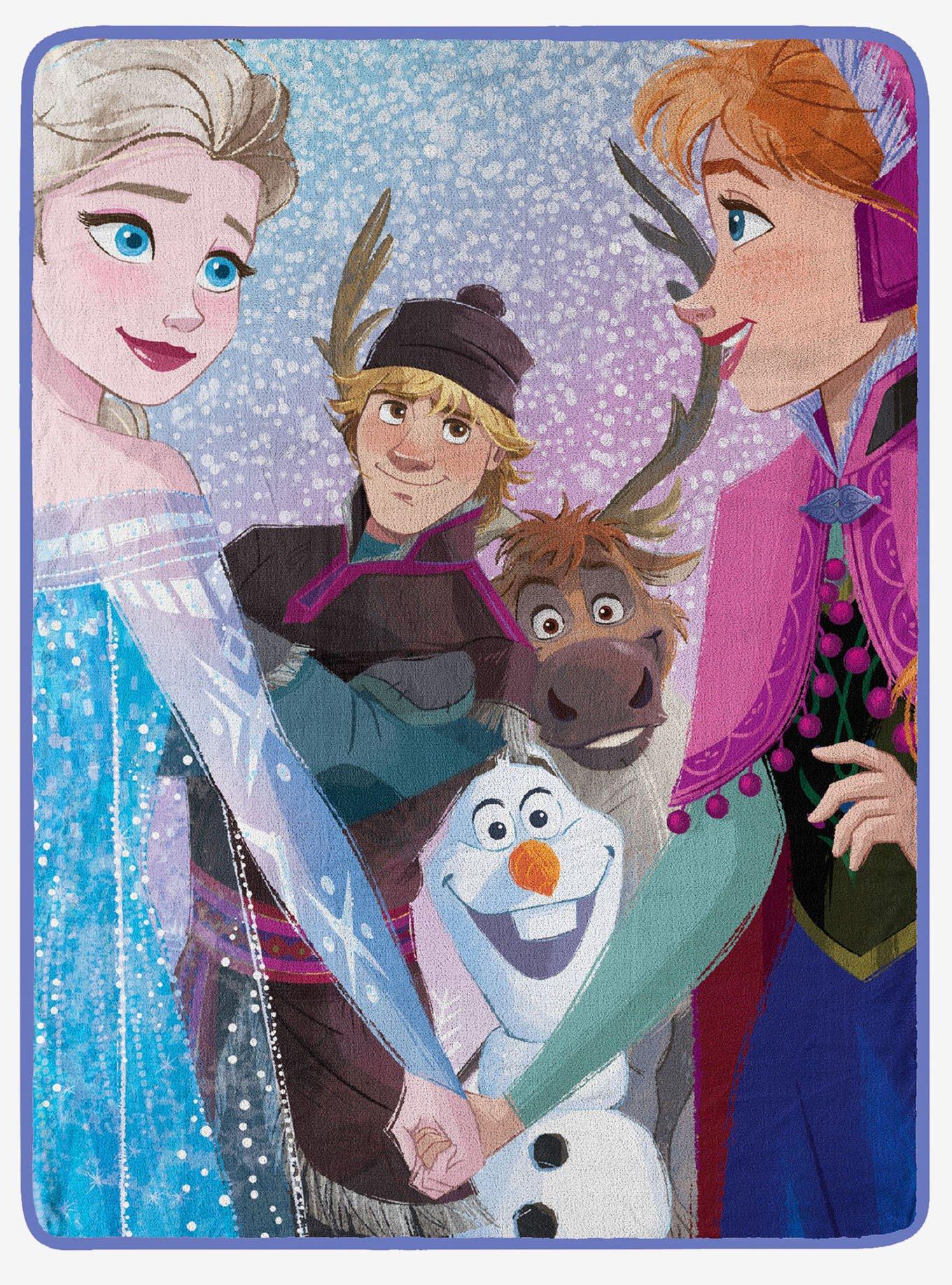 Disney Frozen New Family Micro Raschel Throw, , hi-res