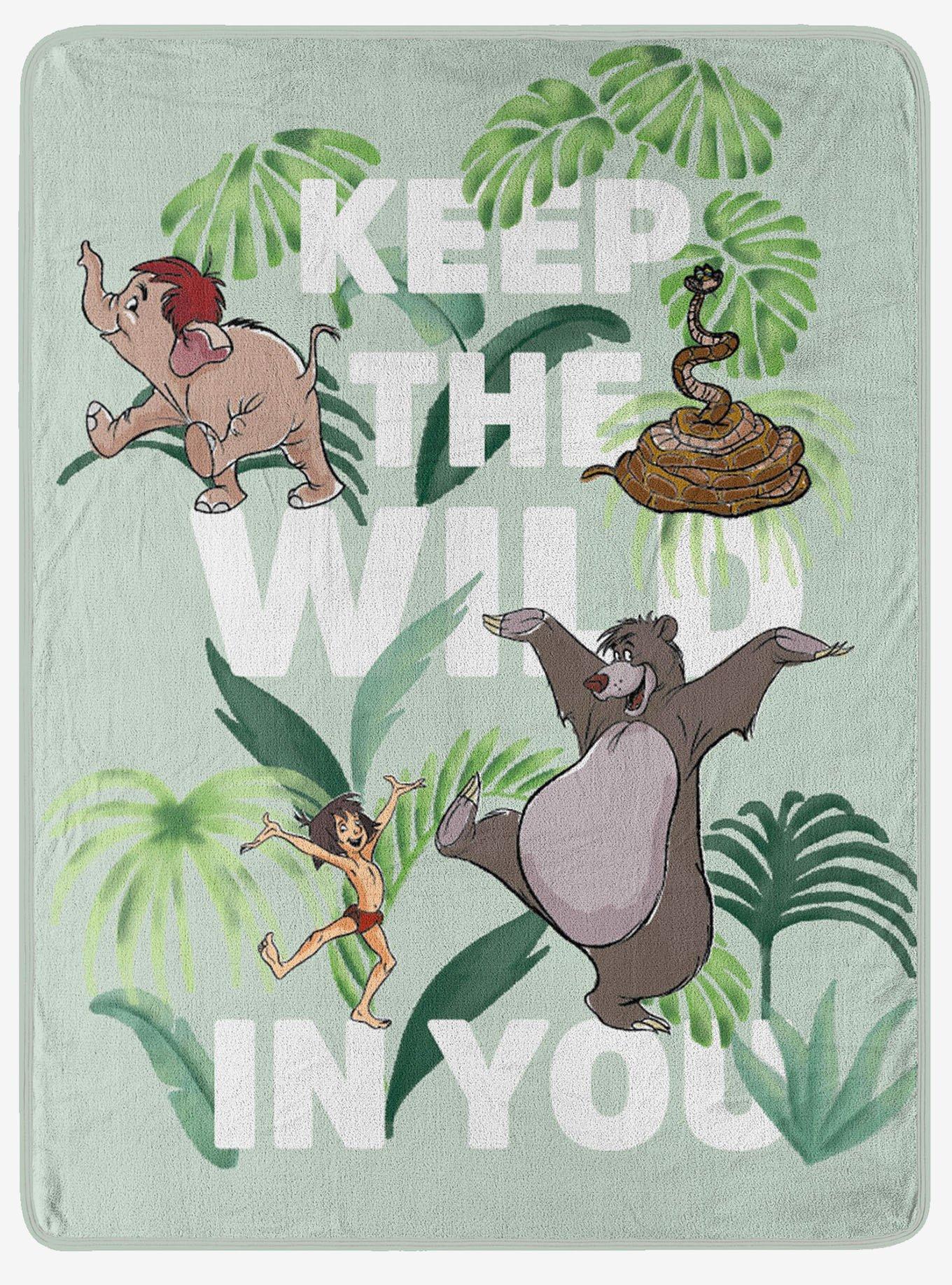 Disney Jungle Book Wild In You Micro Raschel Throw, , hi-res