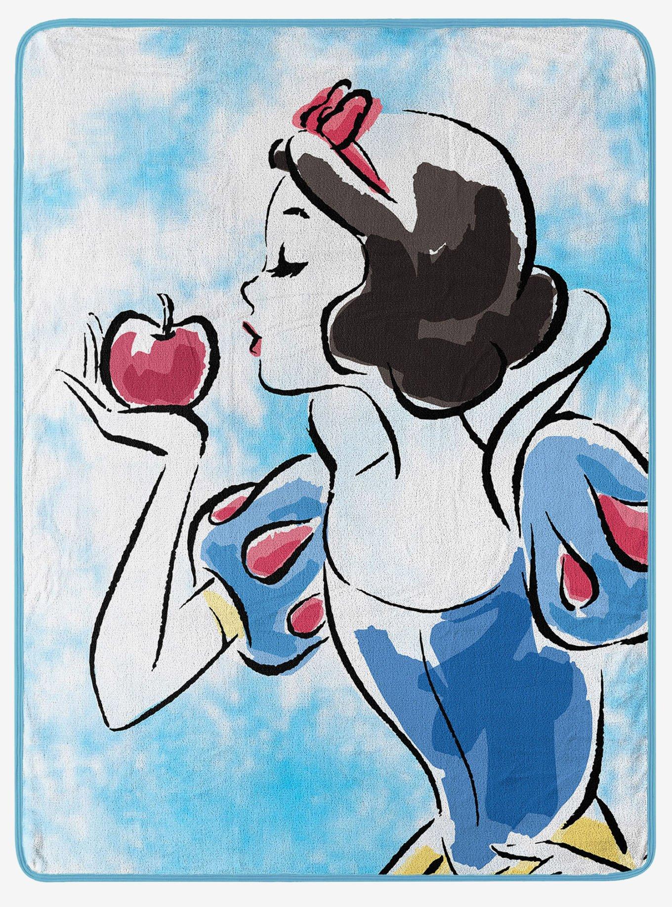 Disney Snow White Red Apple Micro Raschel Throw, , hi-res