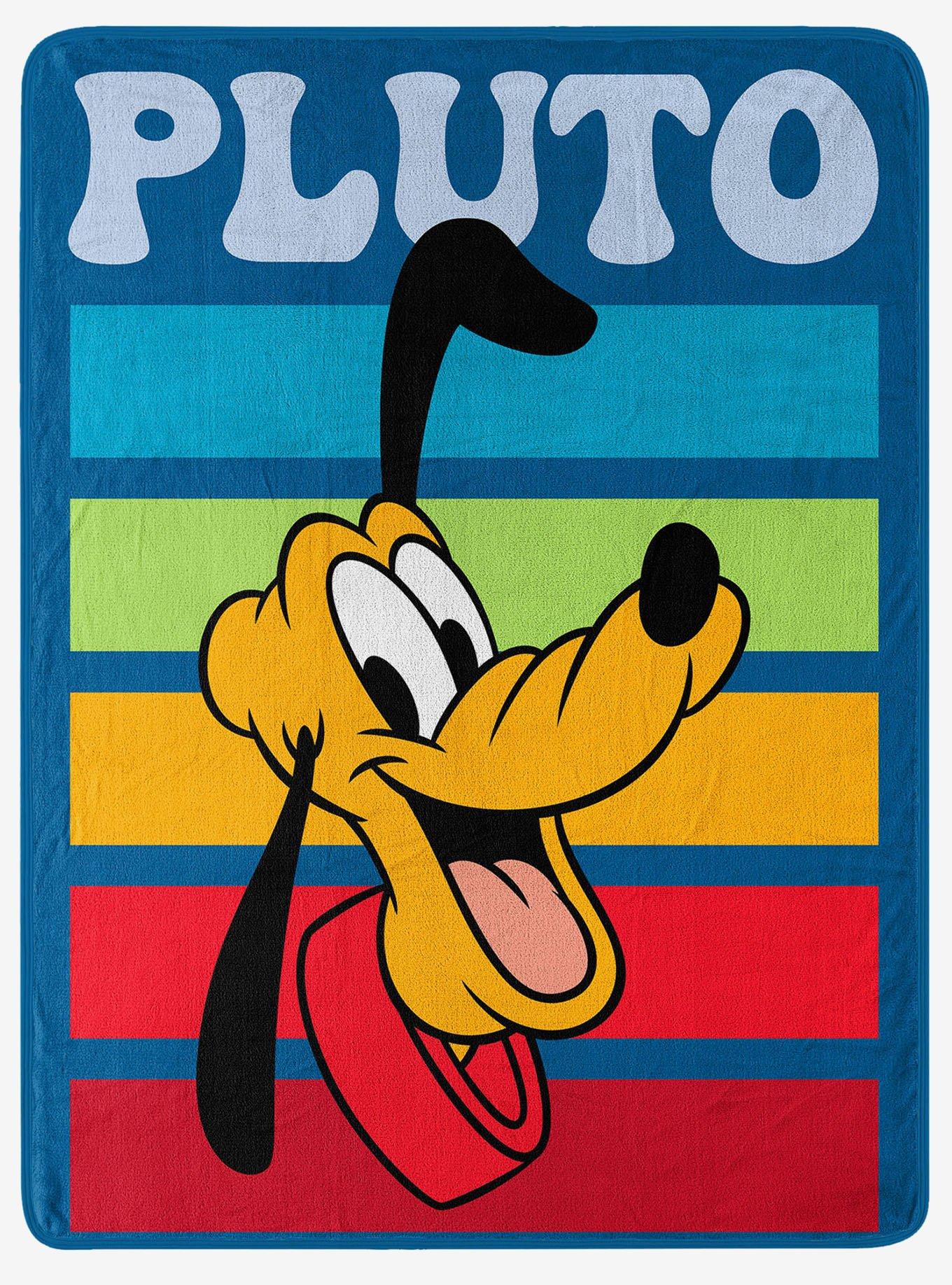 Disney Pluto Stripes Micro Raschel Throw, , hi-res