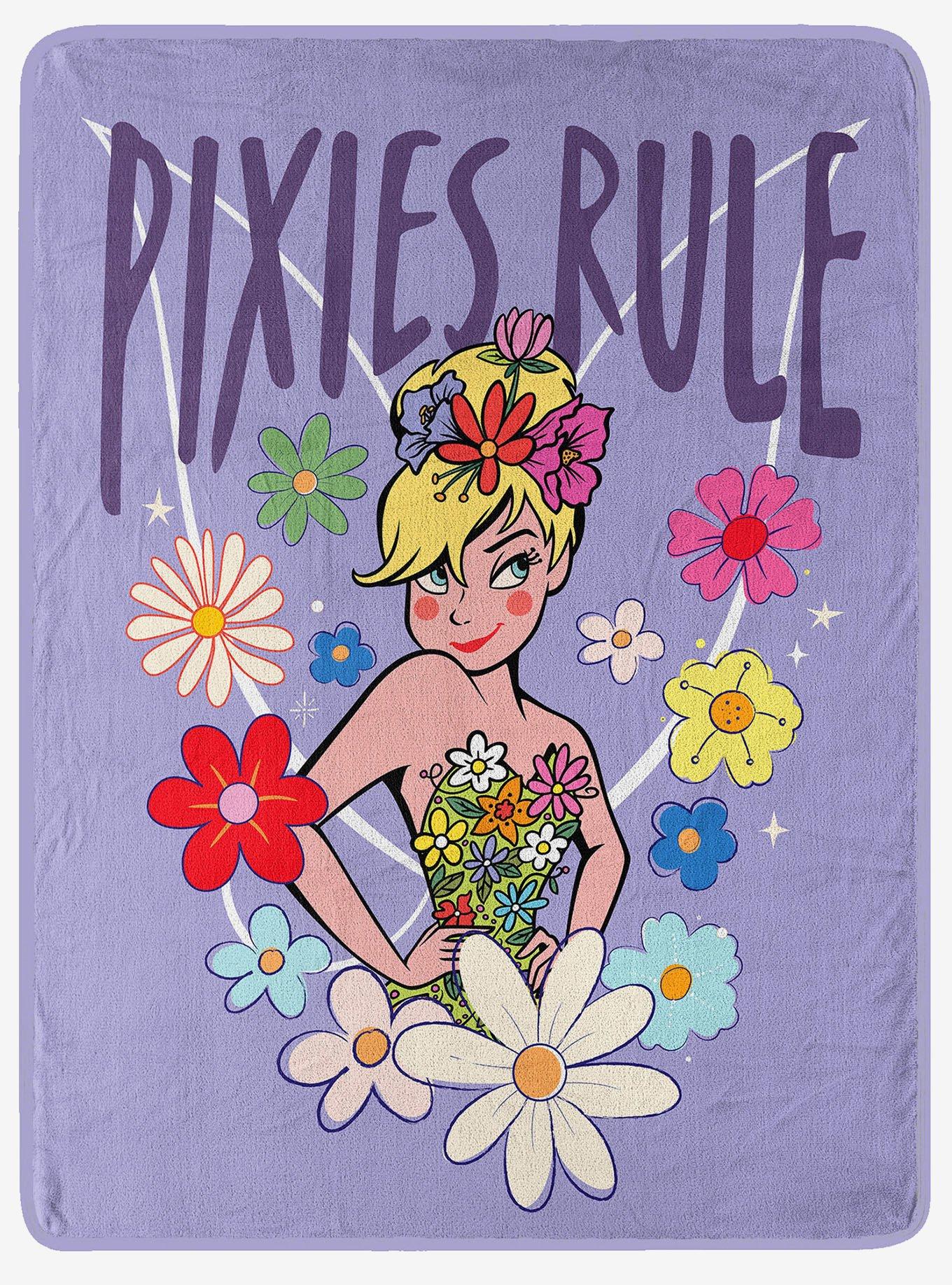 Disney Tink Fairies Pixies Rule Micro Raschel Throw, , hi-res